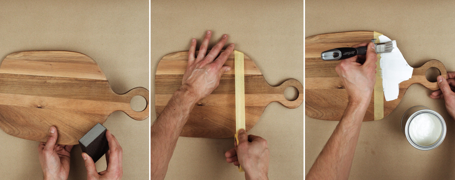 FORT: Det er enkelt og raskt å male skjærebrettet.