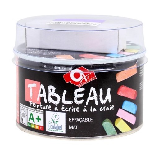 OWATROL TAVLEMALING MED KRITT:&nbsp;Owatrol Tableau kommer med kritt i ulike farger i lokket.
