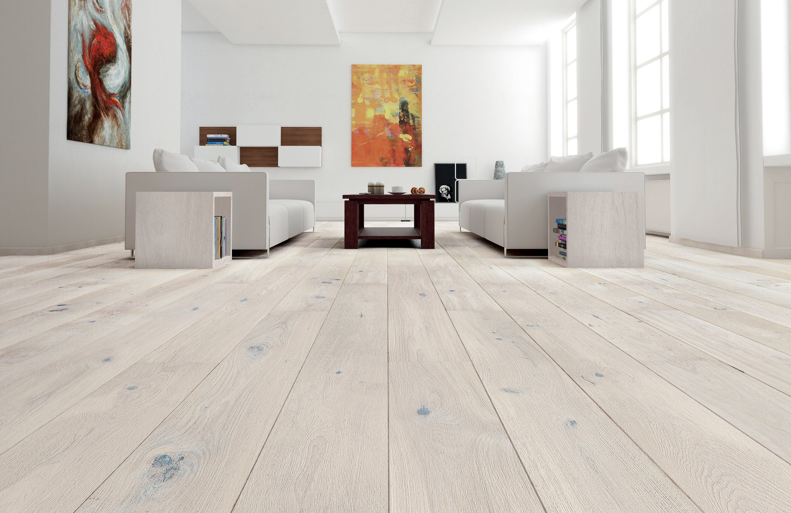 SAGA Natural Gentle har en mattlakkert overflate, noe som gir et utseende av oljet gulv, men med egenskapene til et lakkgulv, sier Ann Jeanette Myrland hos SAGA Parkett.