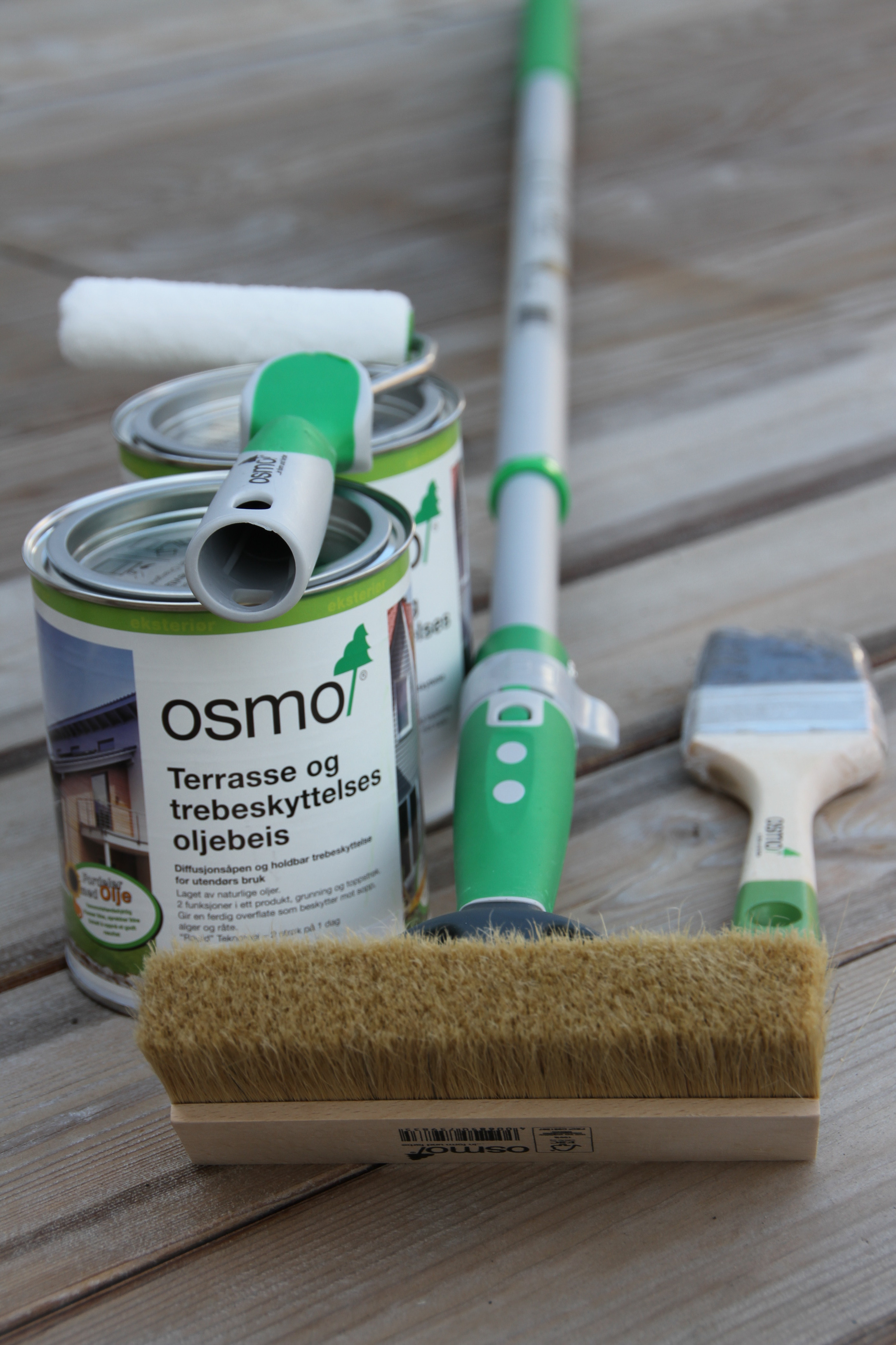 Oljebeis og det utstyret du trenger.