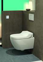 RENT: Et vegghengt toalett, med rene, enkle linjer, er mye enklere å holde rent.