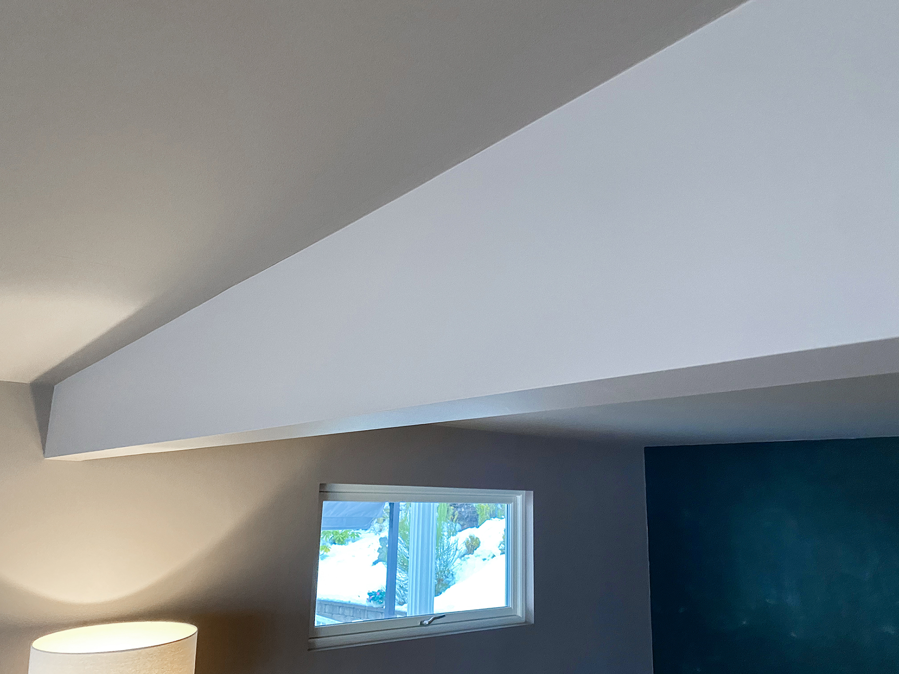 Nå er bærebjelken listefri. 