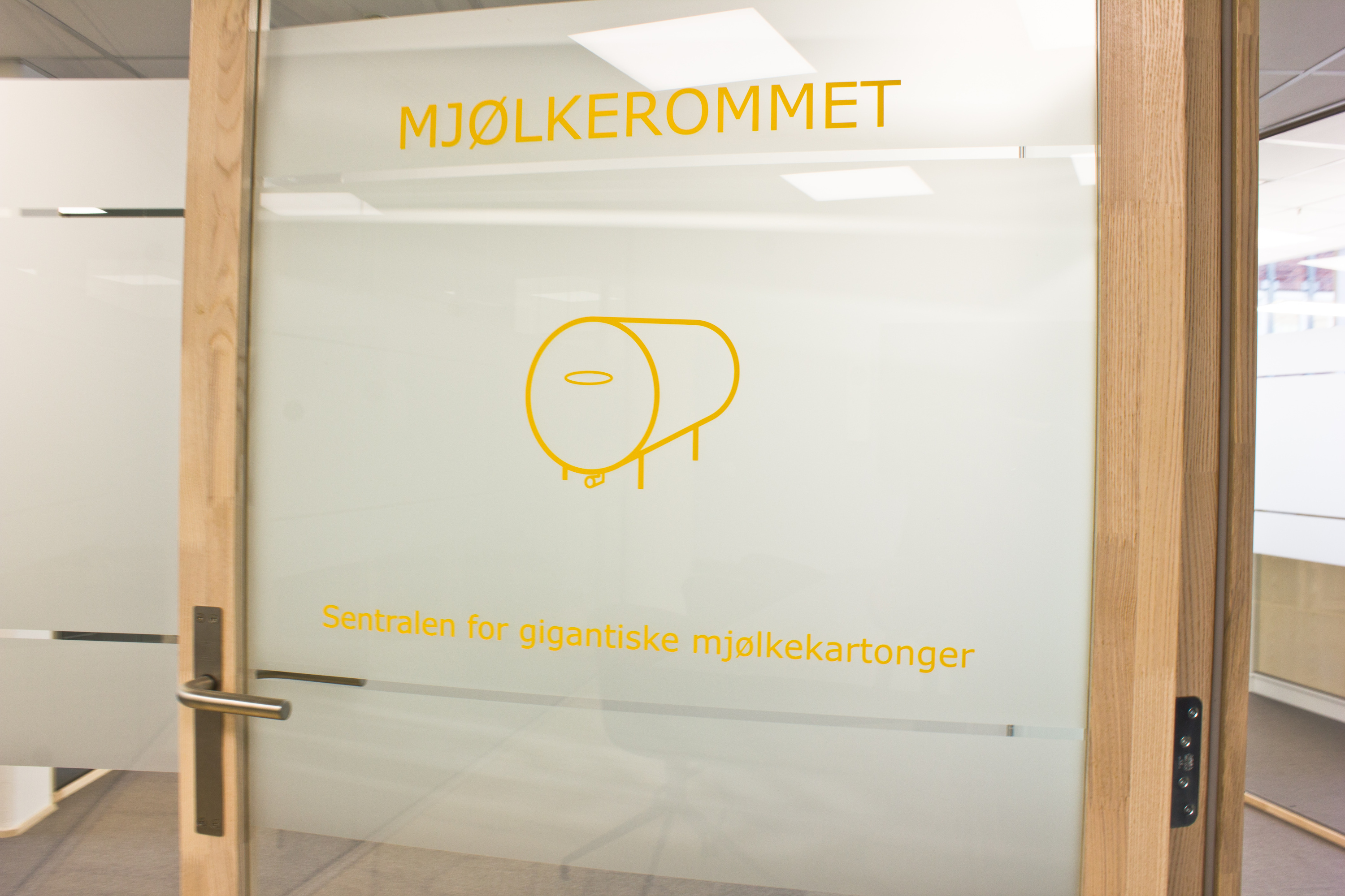 MØTEROM: Alle møterom har fototapet og navn hentet fra landbruket. 