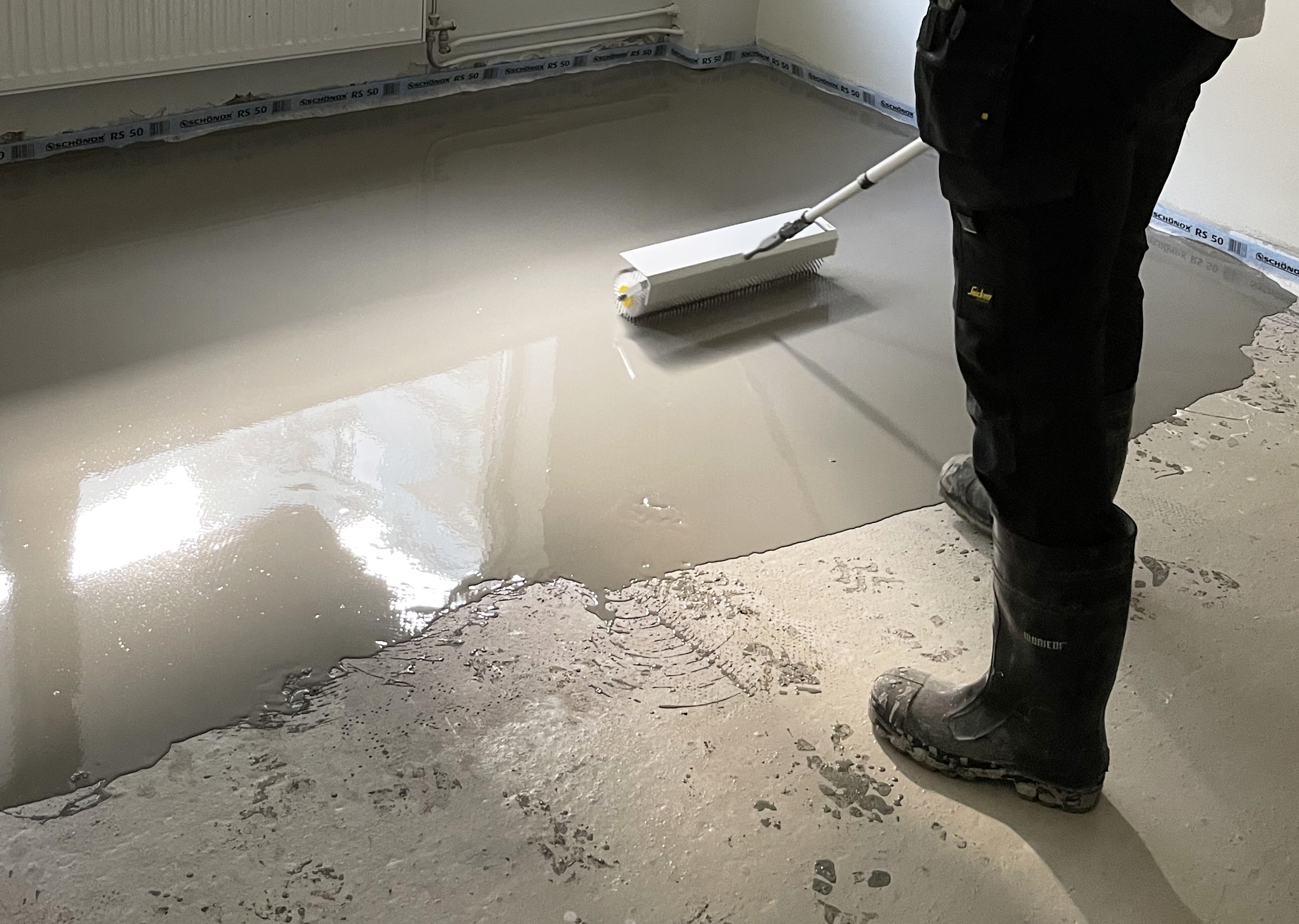 fjerne luftbobler med piggrull