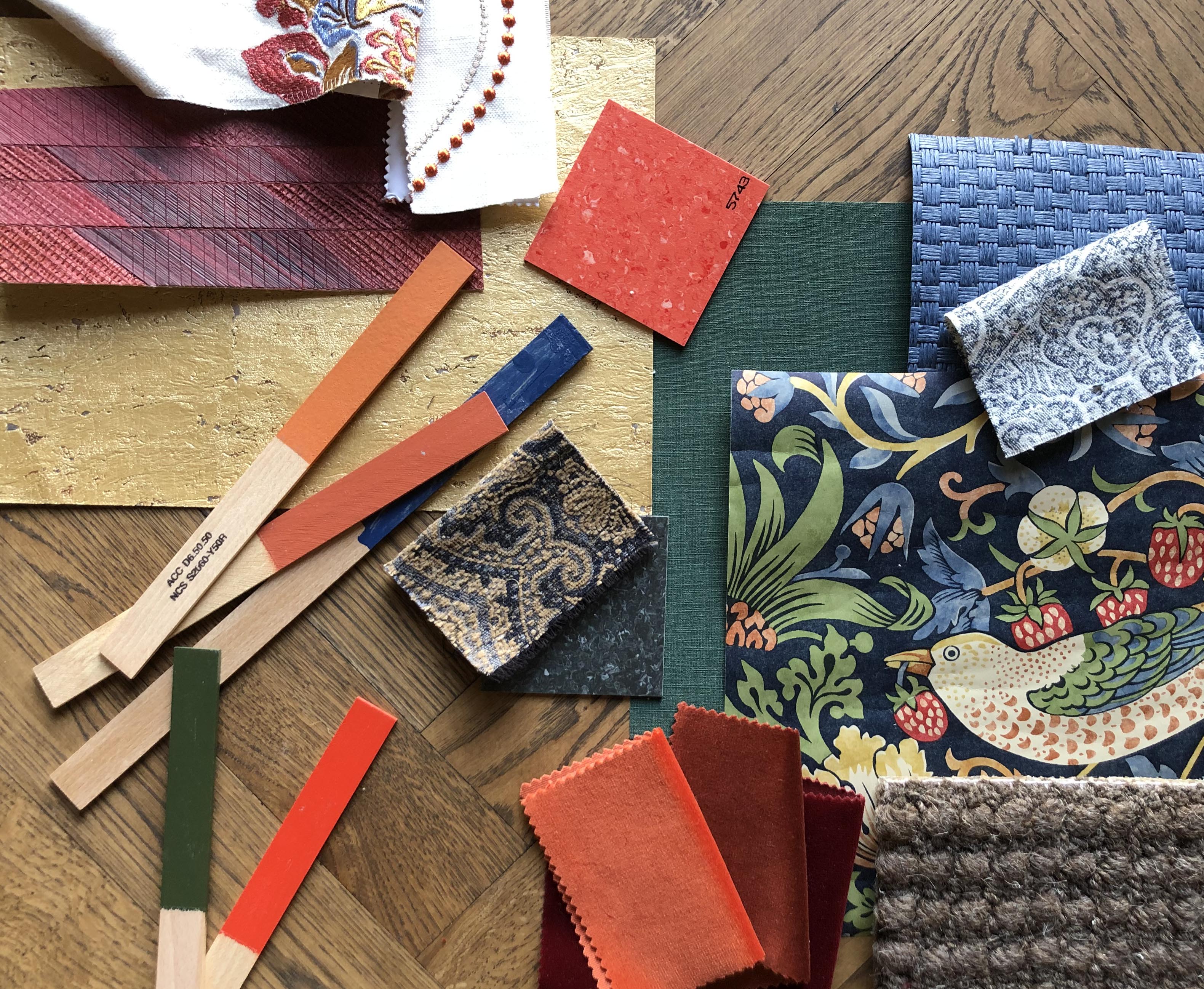 Her er det er det stort rom for å boltre seg med ulike materialer, farger og mønster.