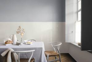 <b>TO FARGER:</b> Det hvite rommet får nytt liv med farge. Her er det malt med farge CN.02.57 fra CF17-kolleksjonen fra Nordsjö. 