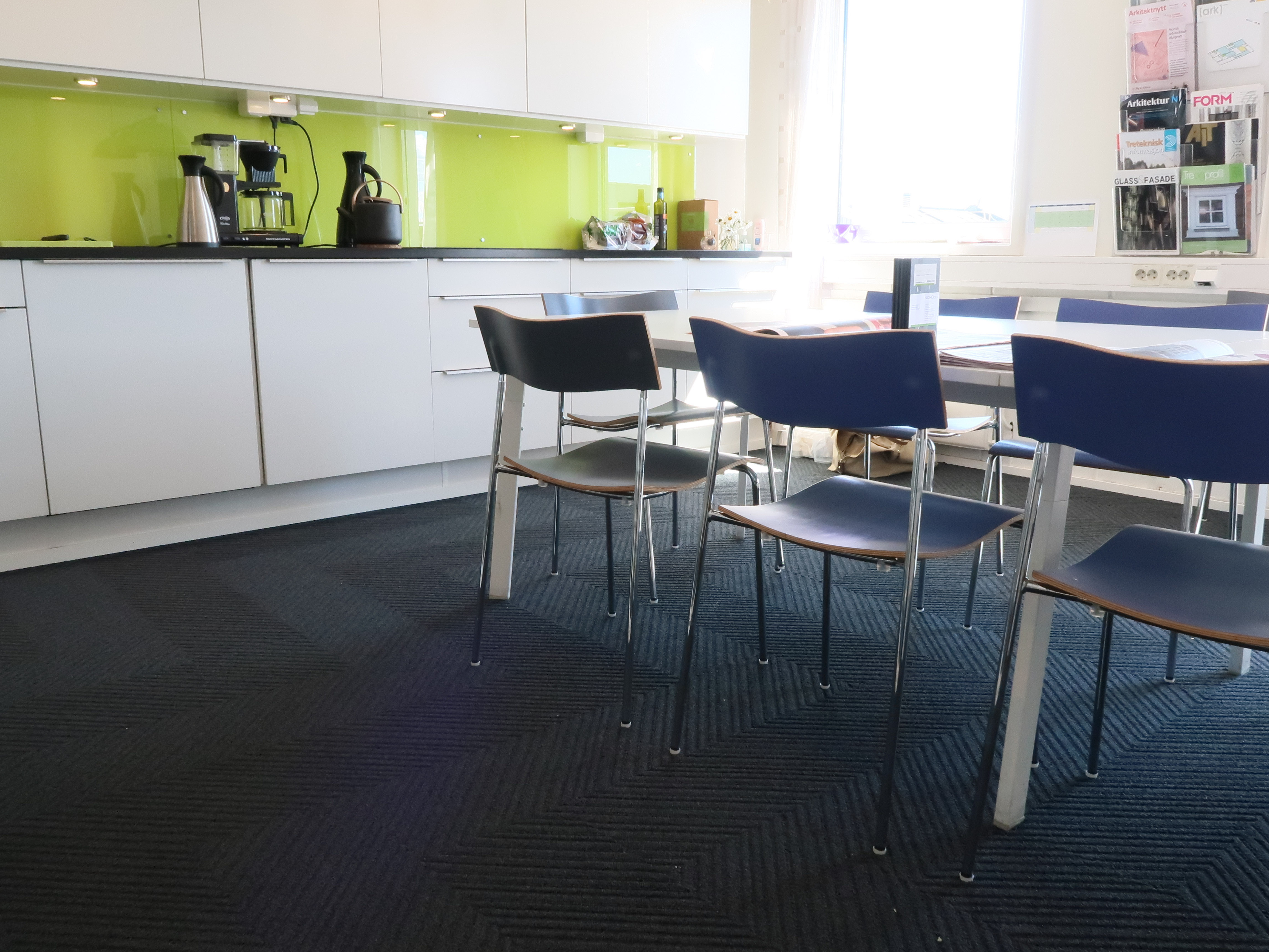 Teppefliser på møterom