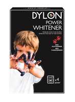 Dylon Power Whitener inneholder både flekkfjerner og blekemiddel og gjør effektivt gulnet tekstil blendende hvitt igjen. 