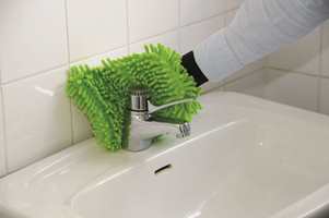 Hansken kan anvendes i baderommet til kraner og sanitærporselen. 