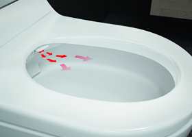 <b>FØN:</b> Toalettet føner deg tørr etter dusj.