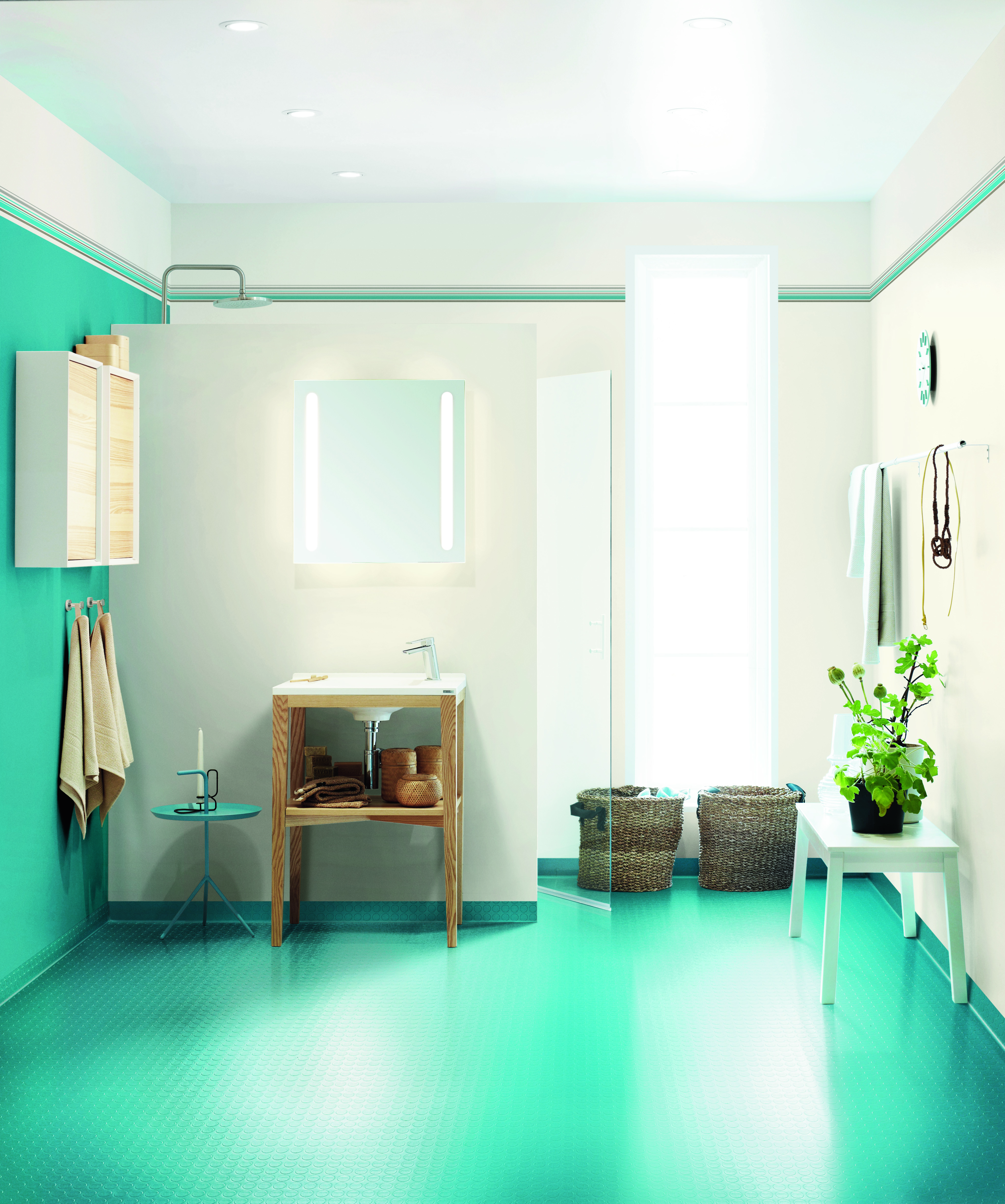 Hvis man først skal driste seg til litt farge, er gjerne vannfargene en gjenganger.