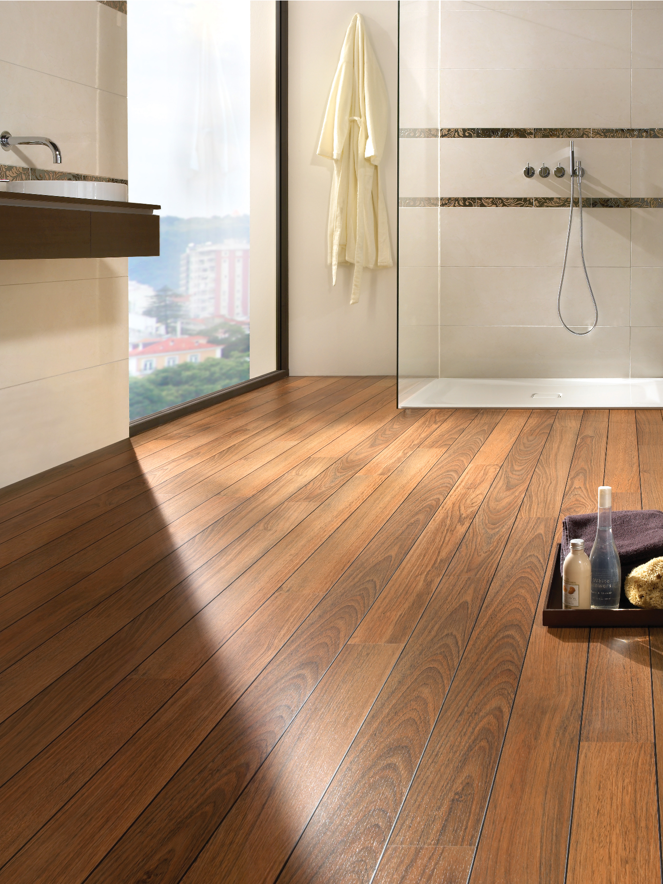 Laminatgulv kombinerer holdbarhet og design på et unikt vis. (Foto: Arena)