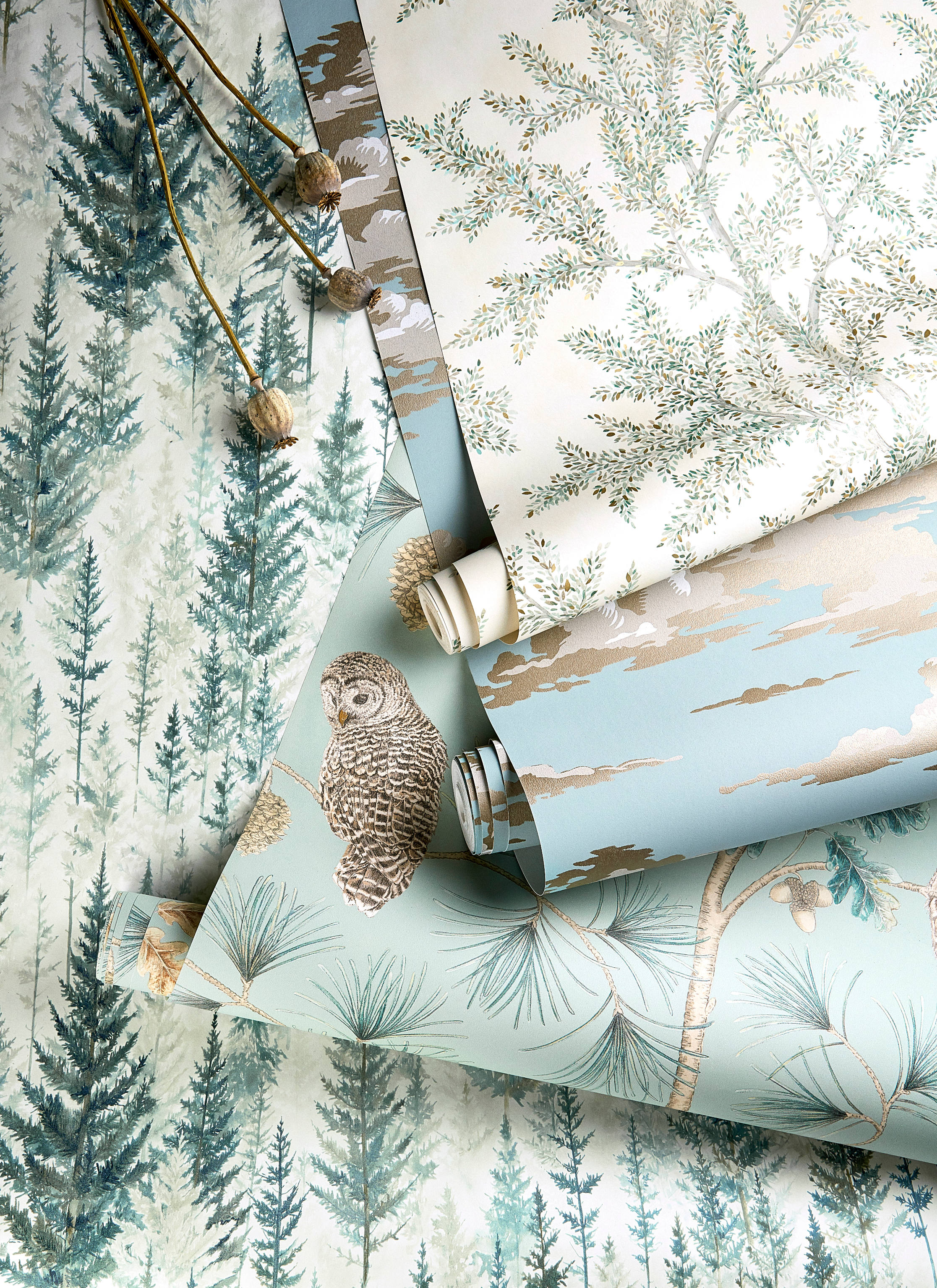 Skogtapet til grønn vegg