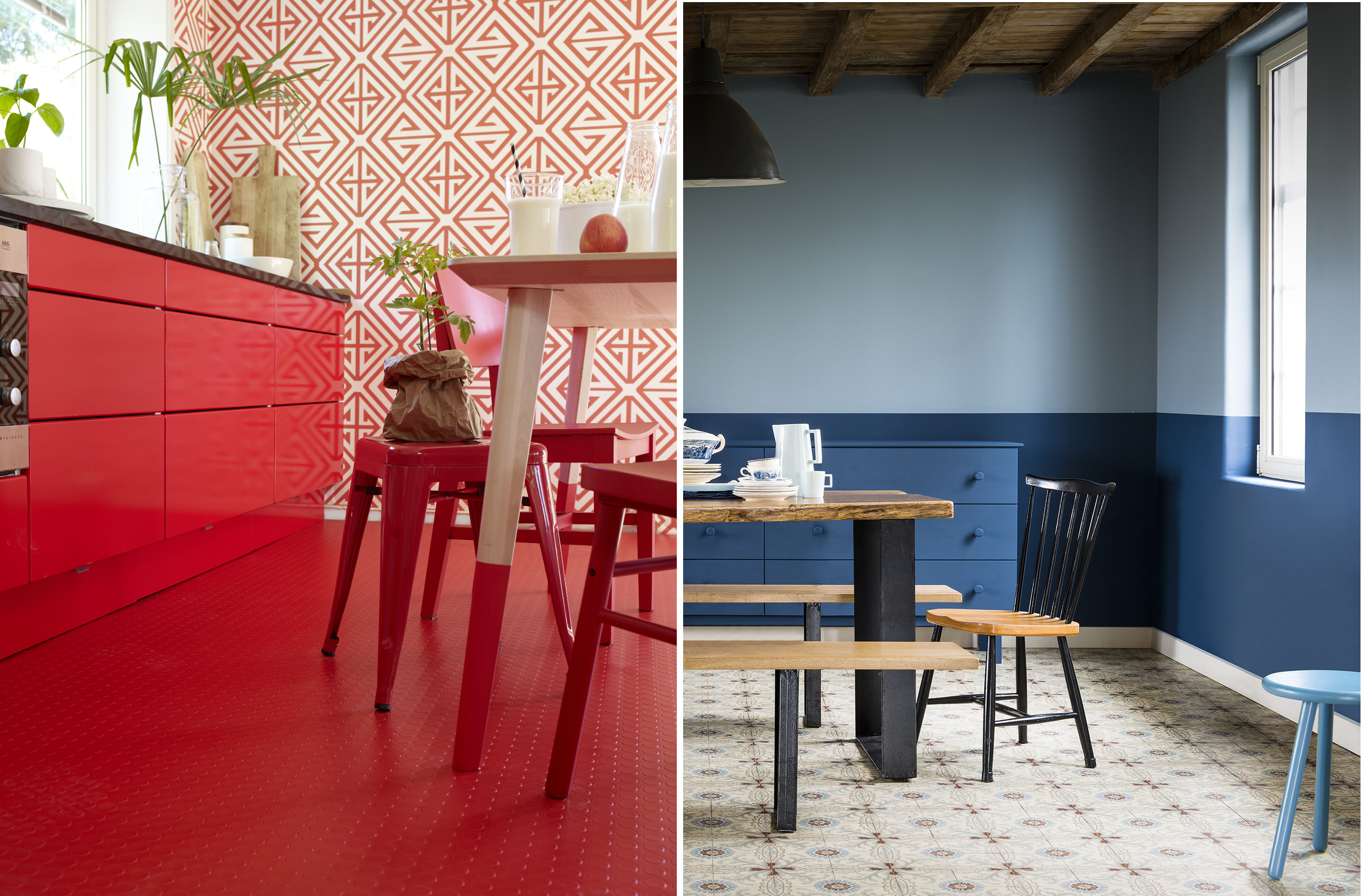 Rødt og blått er årets farger 2017