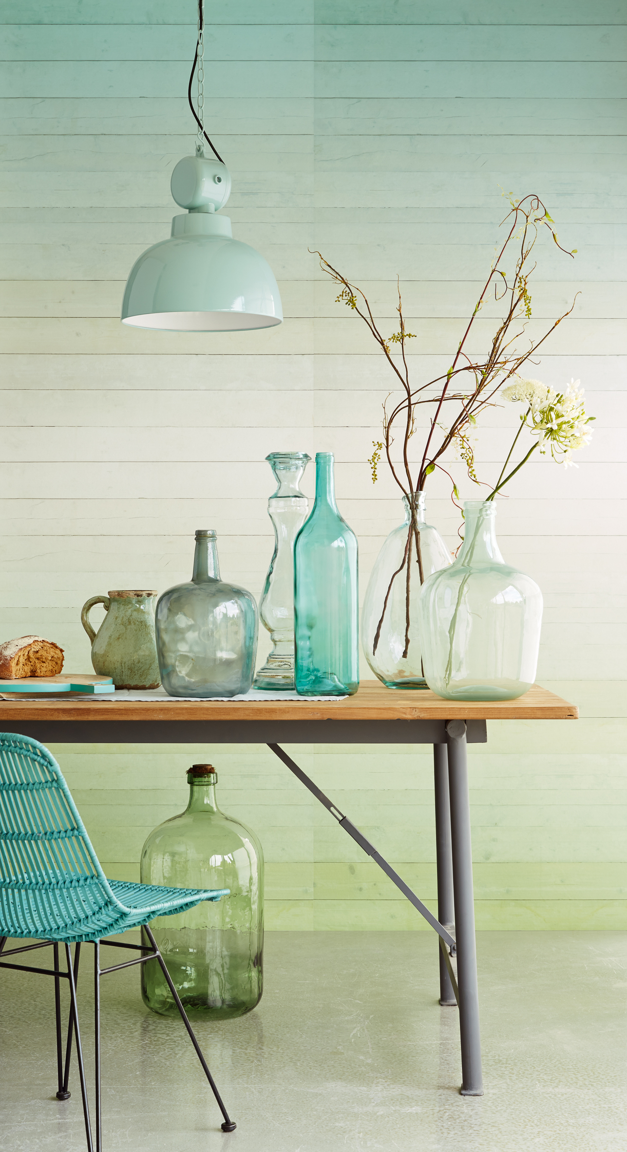 Gradering på tapet fra Eijffinger/Astex sin kolleksjon Bloom.