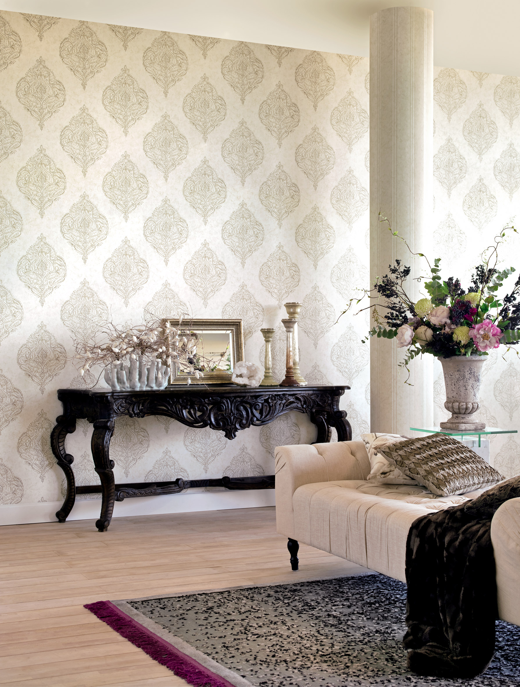 Mønstret tapet kan gi et personlig preg.