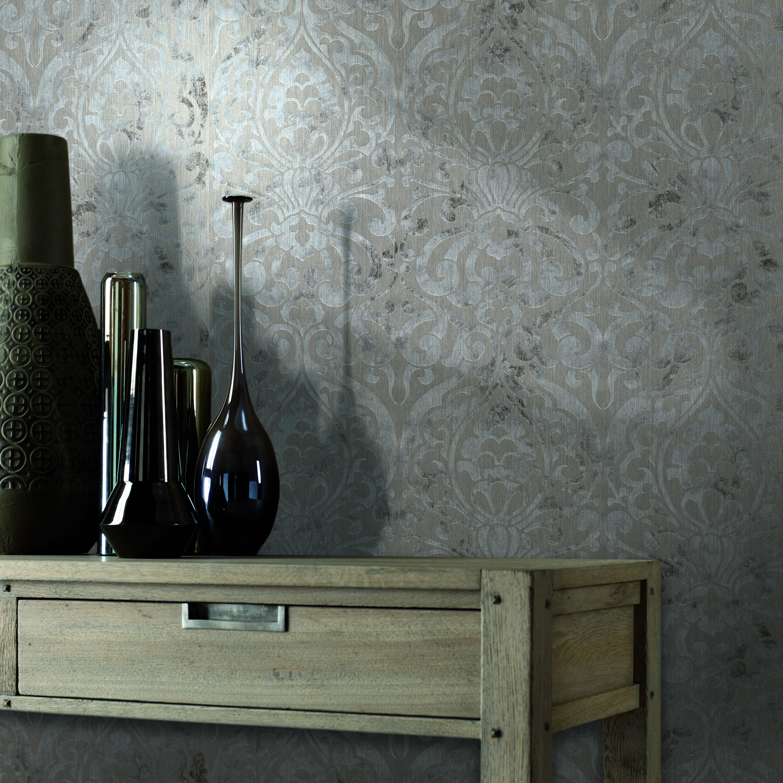 Mønstret tekstiltapet.