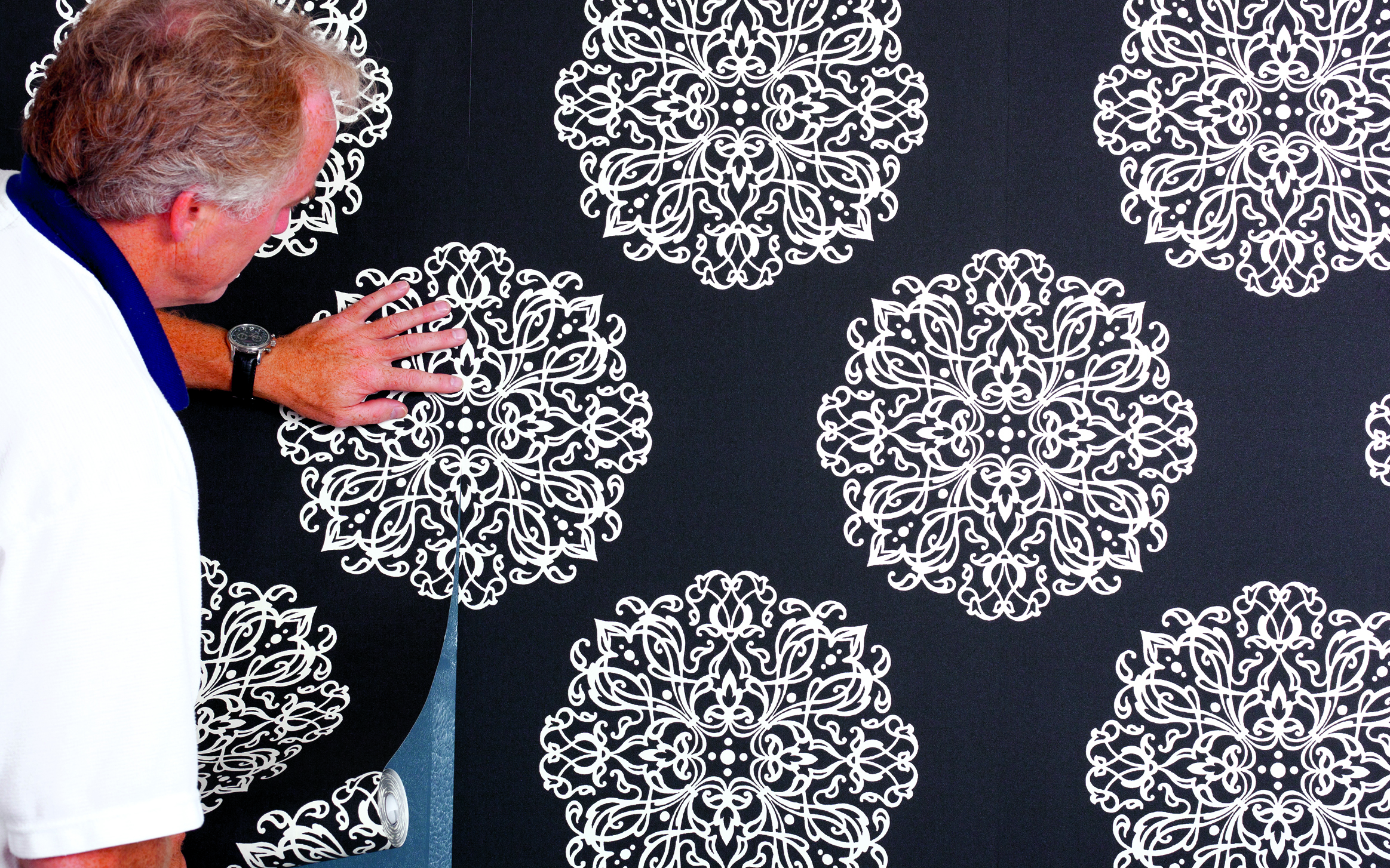 Tapetsering med mønstertapet