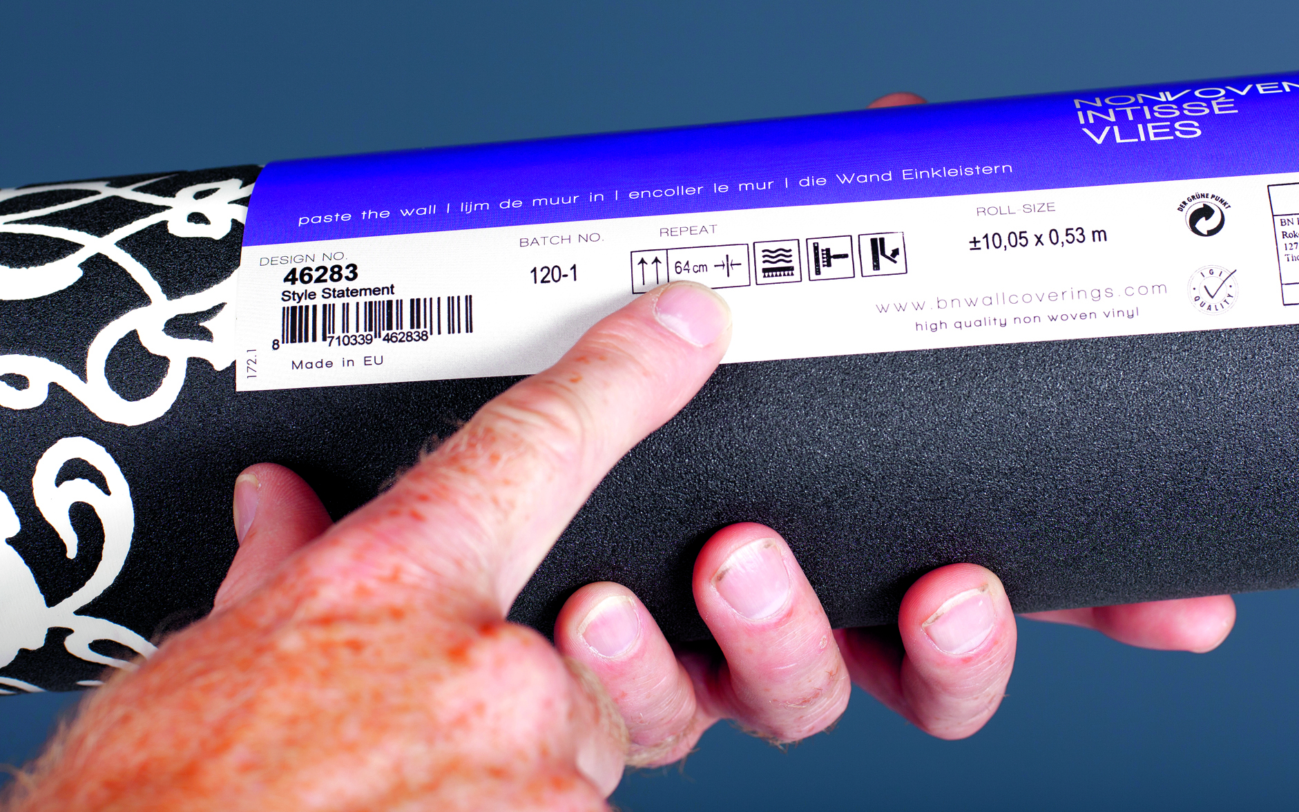 Tapetsering med mønstertapet