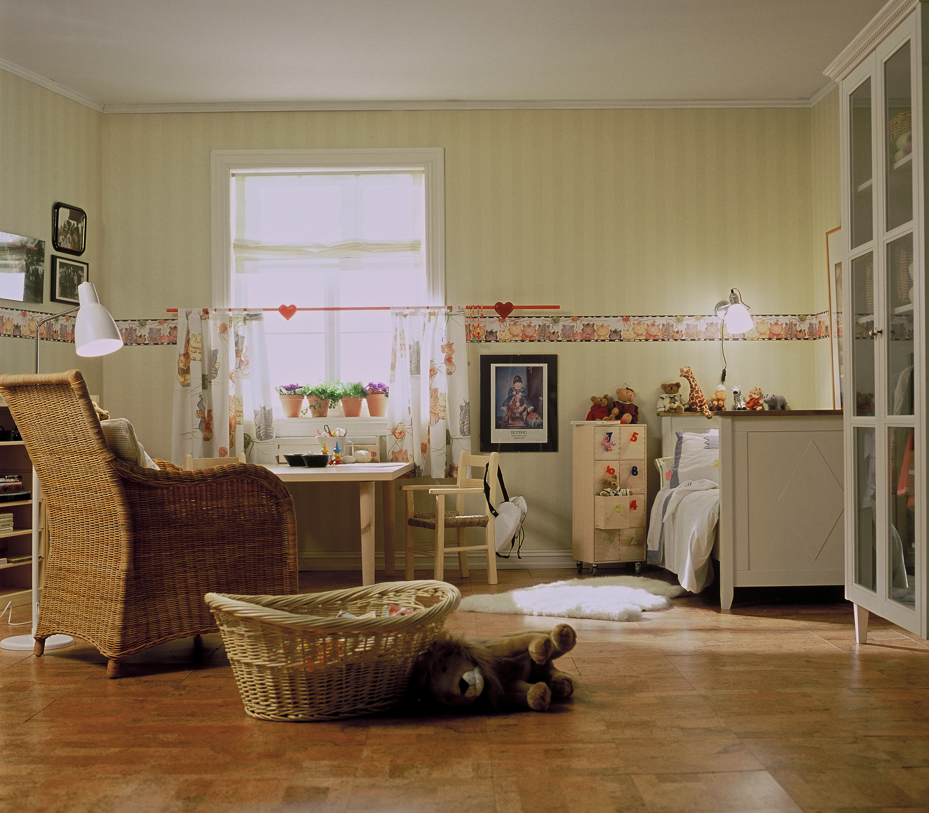 Lyst og luftig barnerom