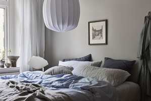 SOV GODT: Harmonisk og rolig på soverommet med farger fra paletten Soft Harmony.