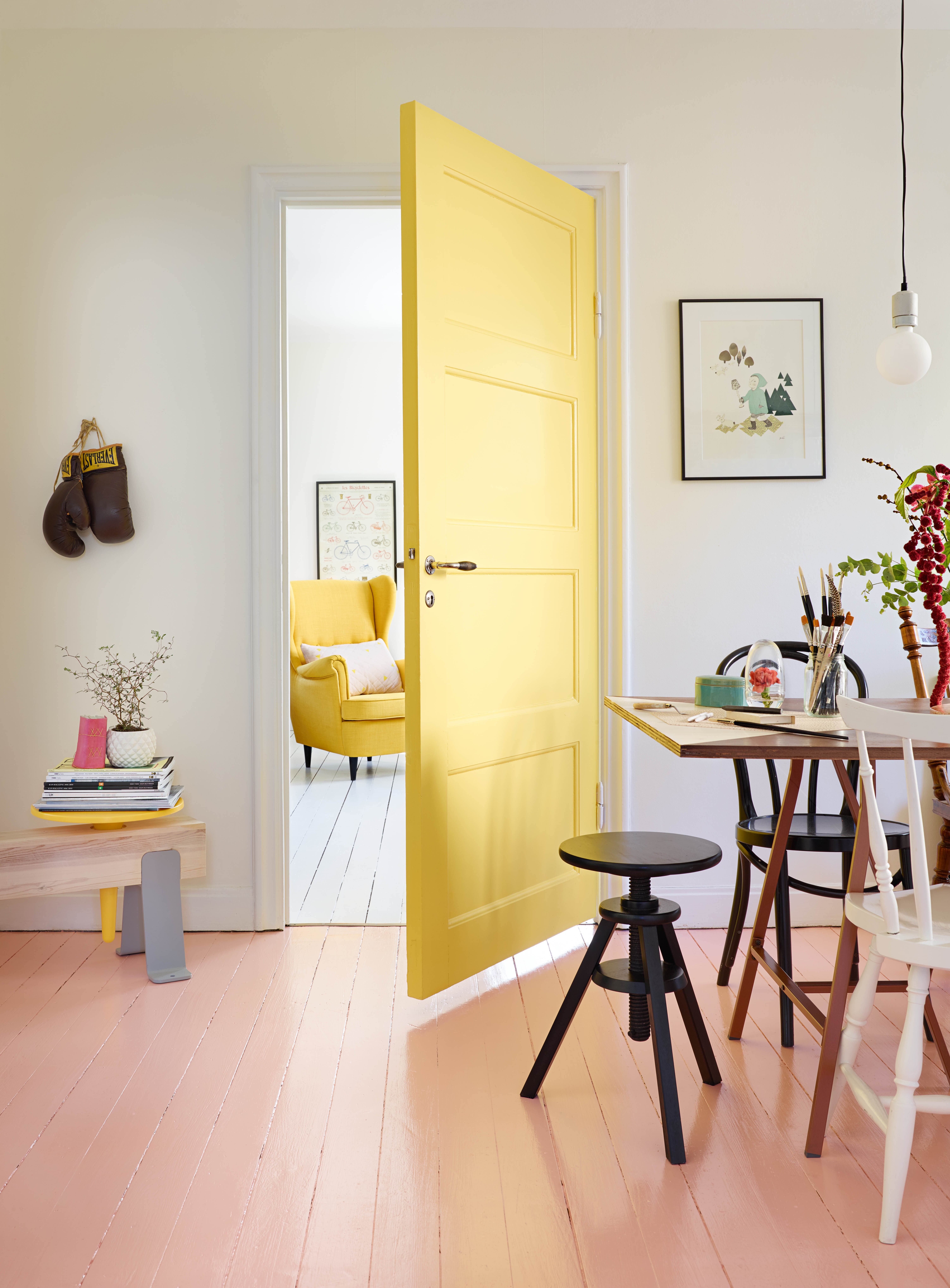 La gulvet stå for fargeinnslaget