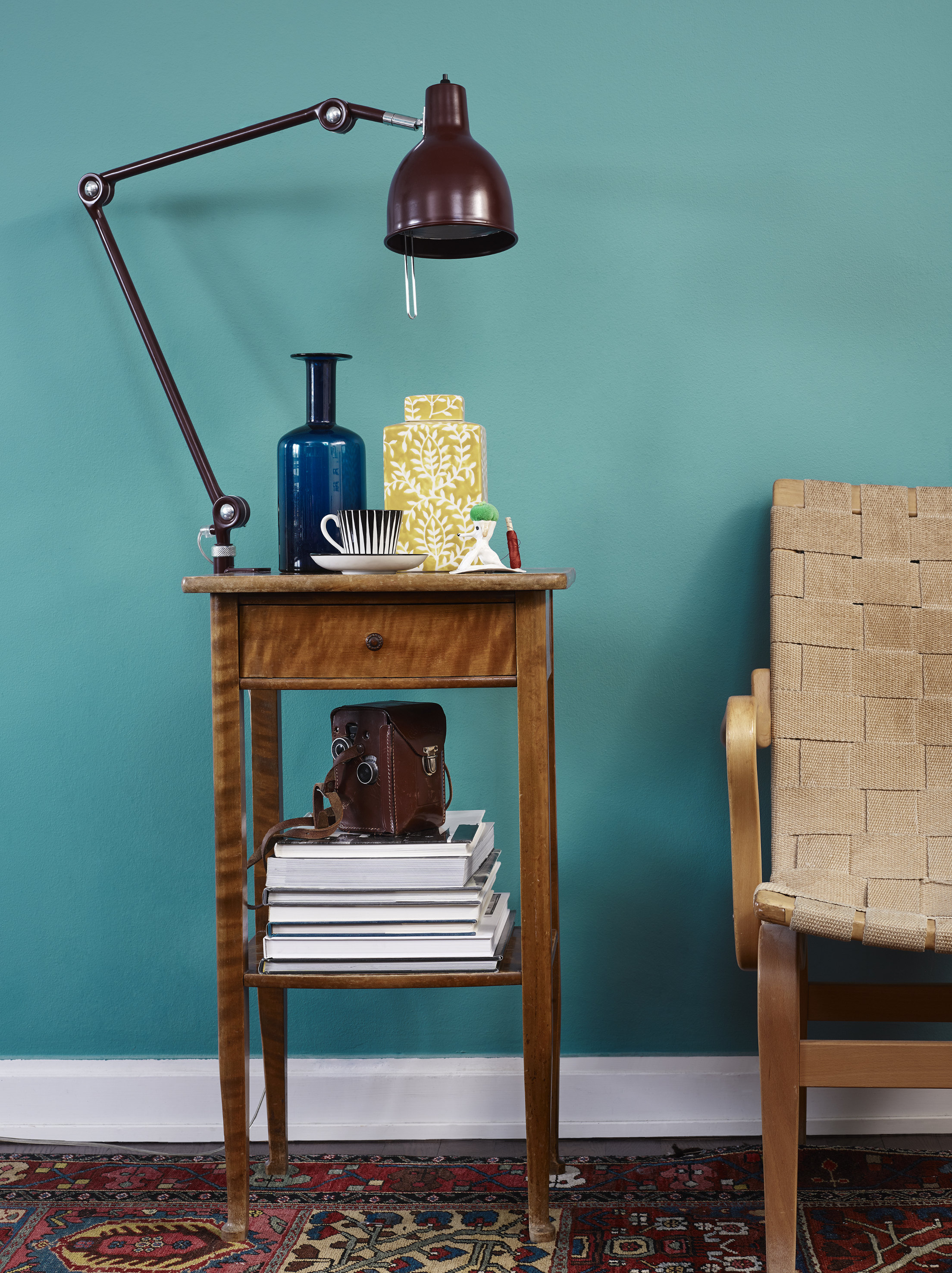 FAVORITT: Har du turkis som en favoritt? Hvorfor ikke male gangen i en frisk nyanse? Du blir ikke lei, bare i godt hum&oslash;r! (Foto: Beckers)