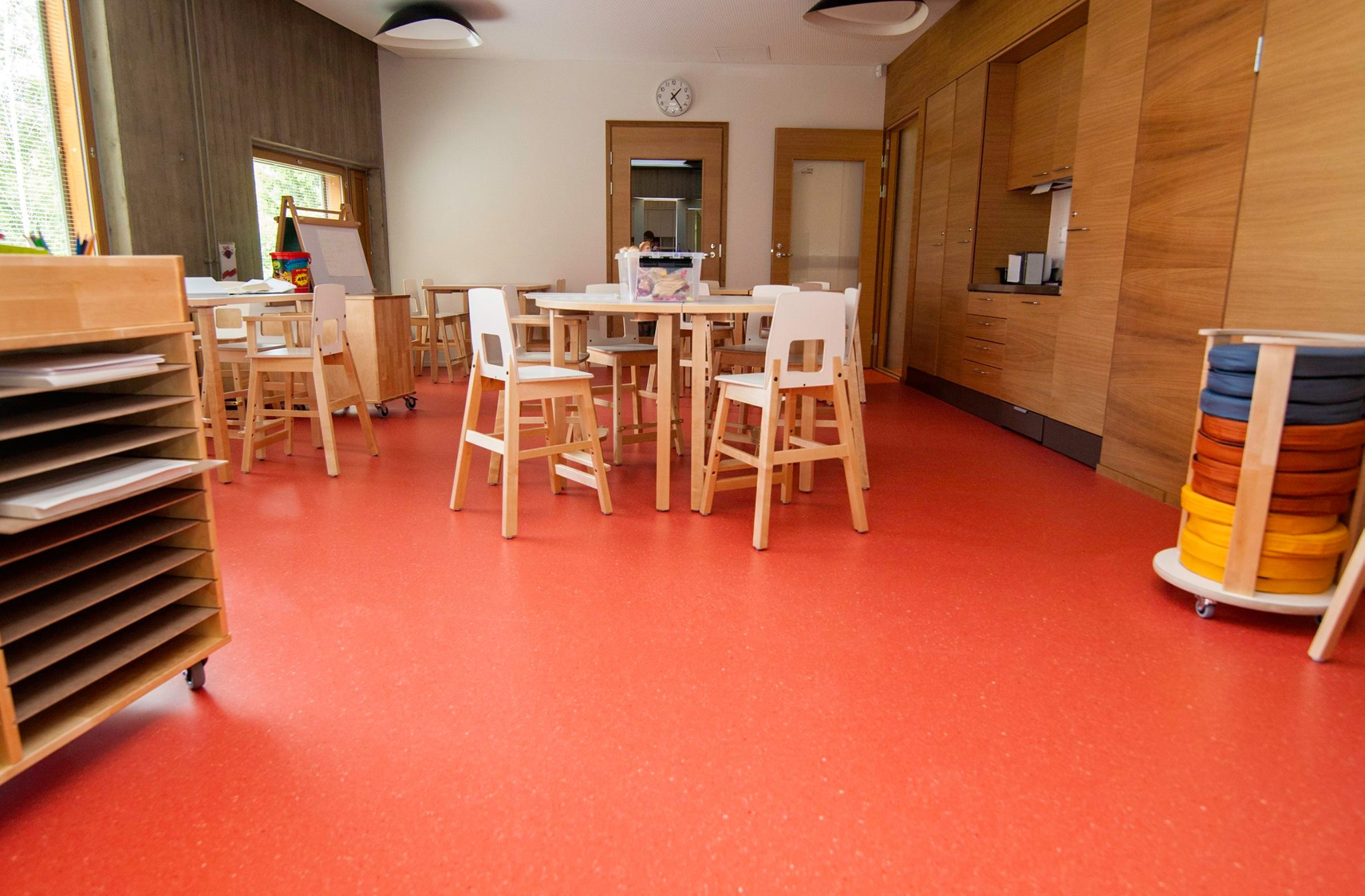 LETTSTELT GULV: Upofloor Zero Sound passer blant annet i offentlige miljøer, som sykehus, eldresenter, skoler og barnehager som legger vekt på miljø og lydnivå.