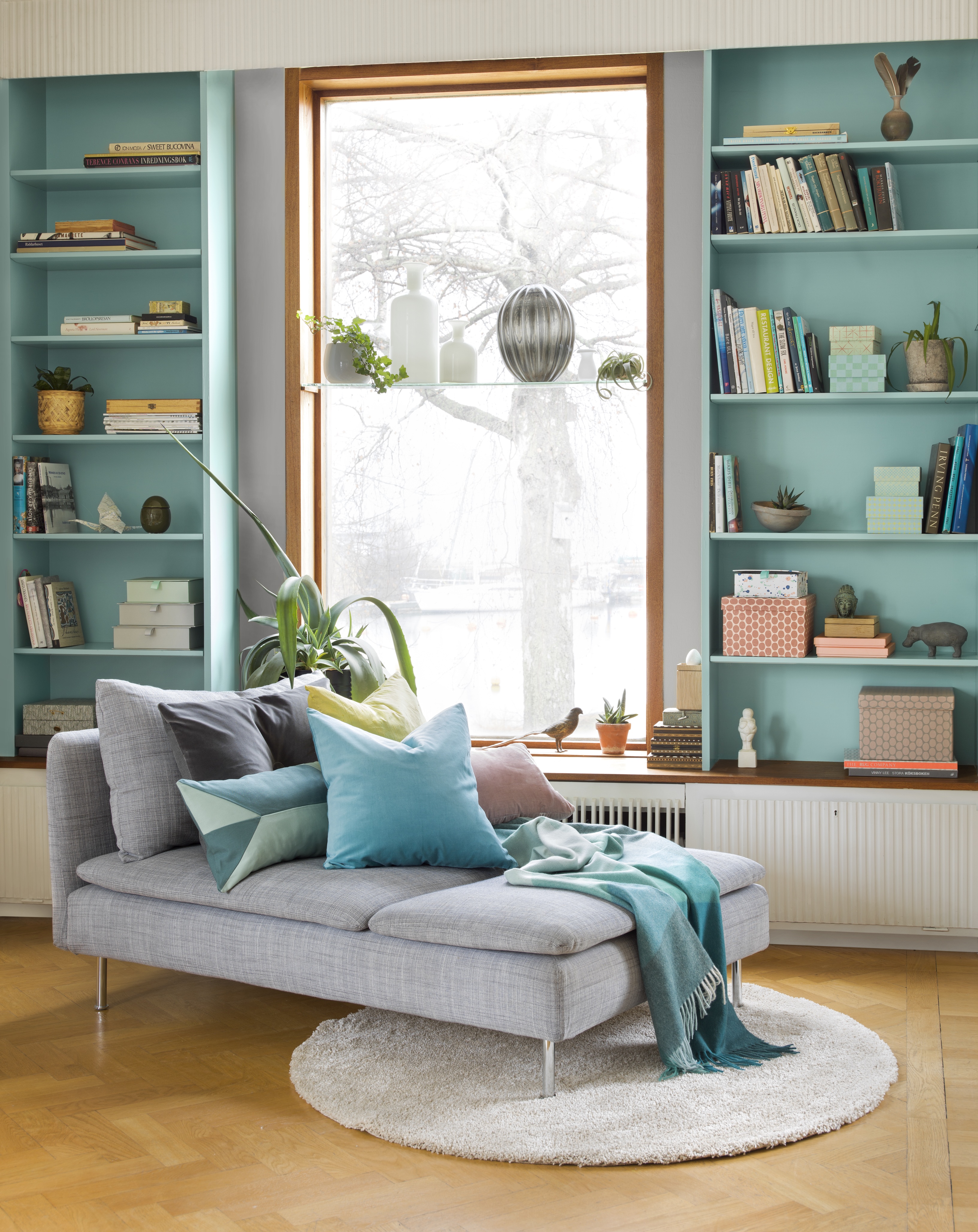 Slik maler du bokhyllen