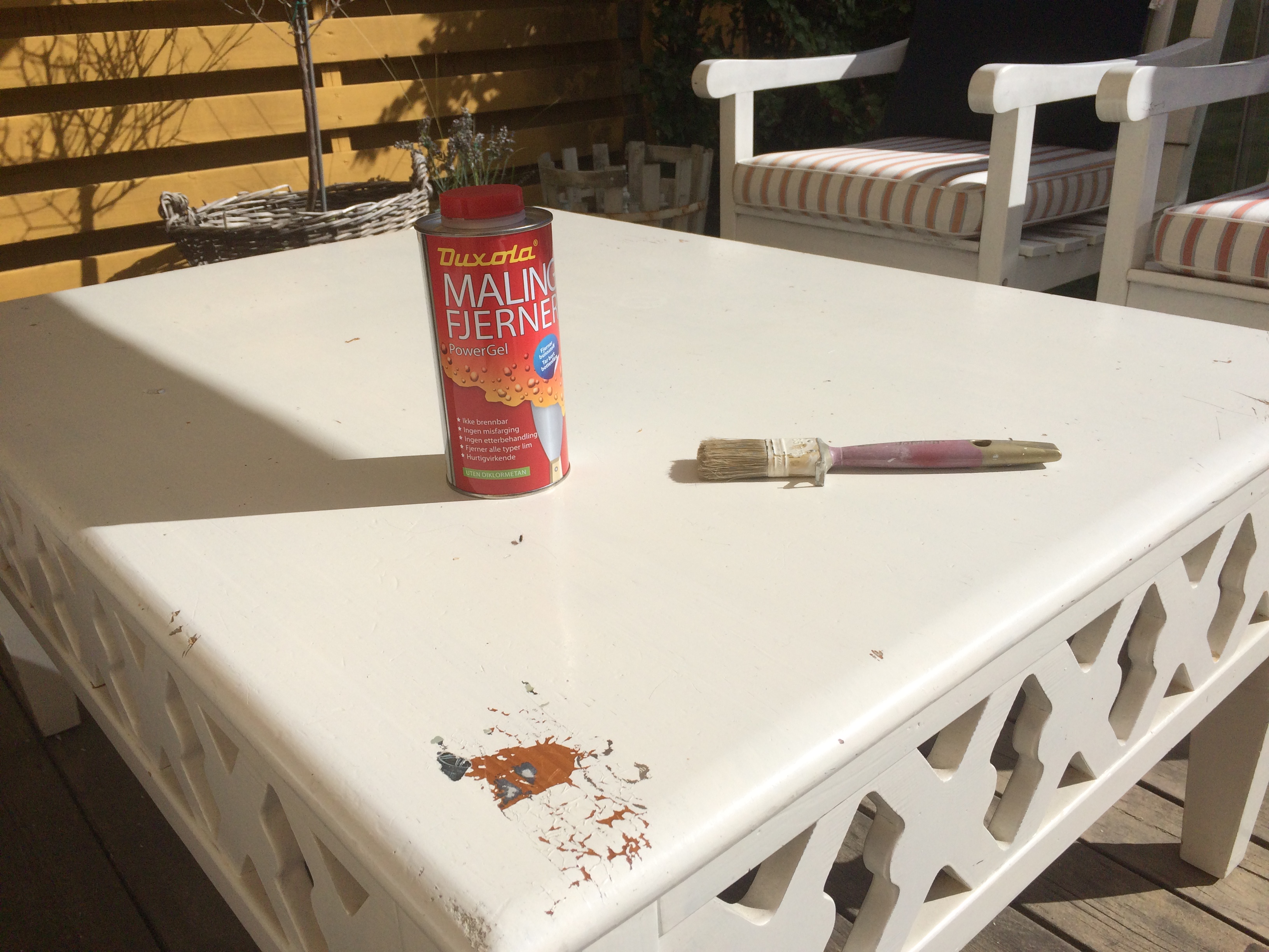 Angremulighet for malte møbler