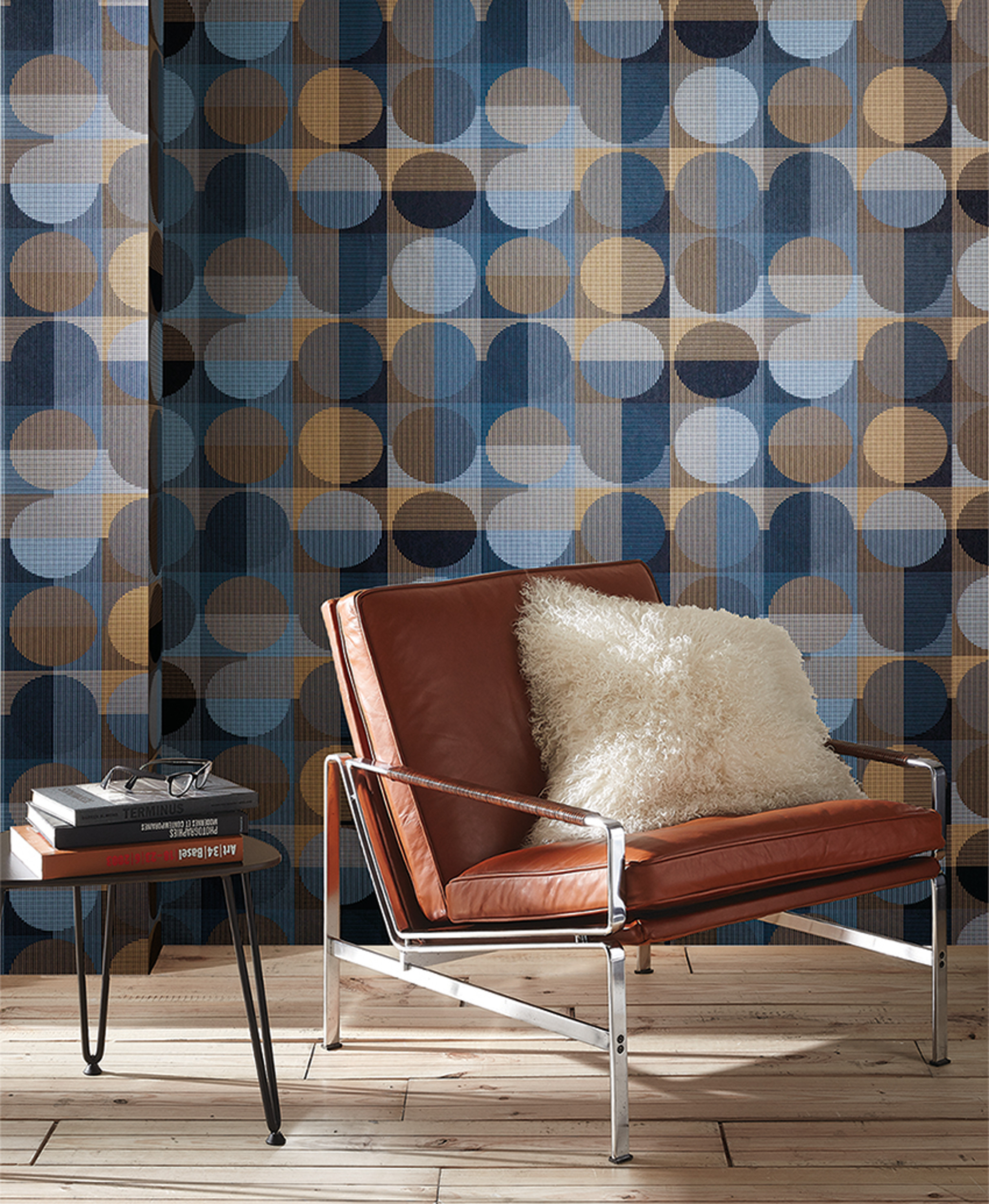 70-TALLET: En blå variant av Birgits favoritt. Den er plukket ut for å passe i et 70-tallshus. (Foto: Borge)