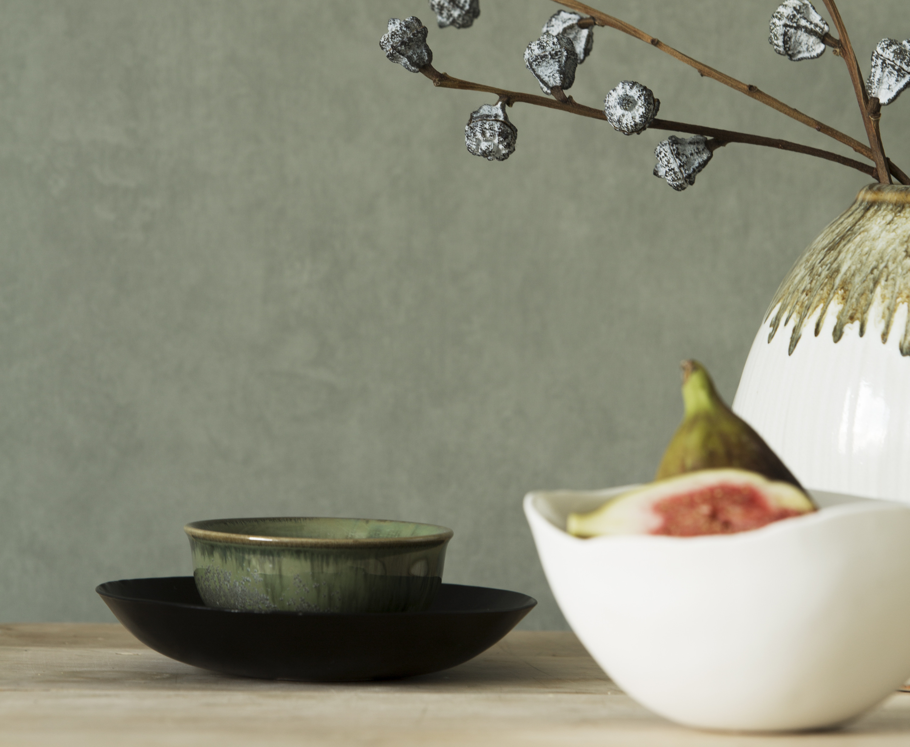 KALKEFFEKT: Vegger med kalket utseende er trendy. (Foto: Borge)