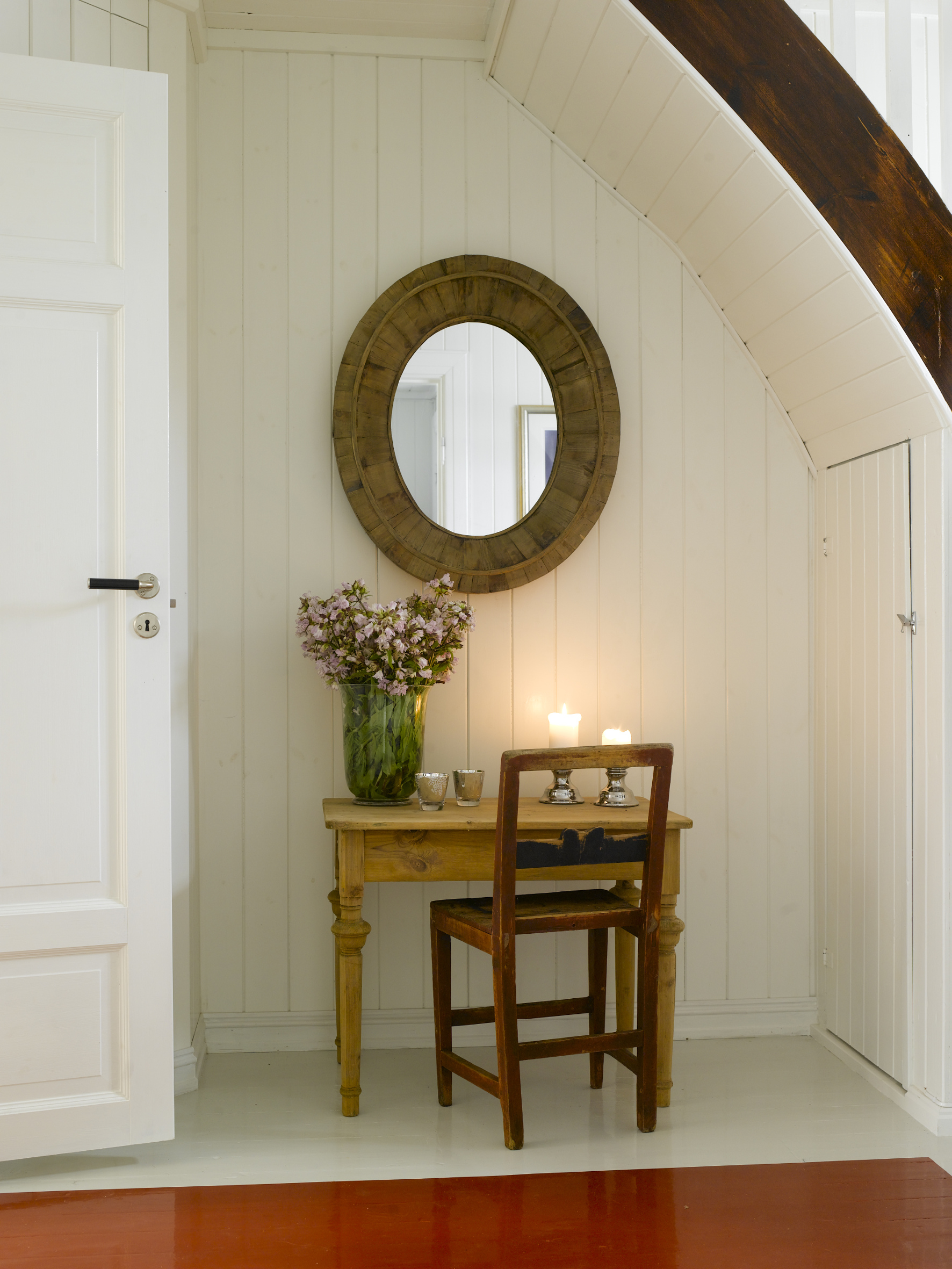 Hjemmekontor under trapp