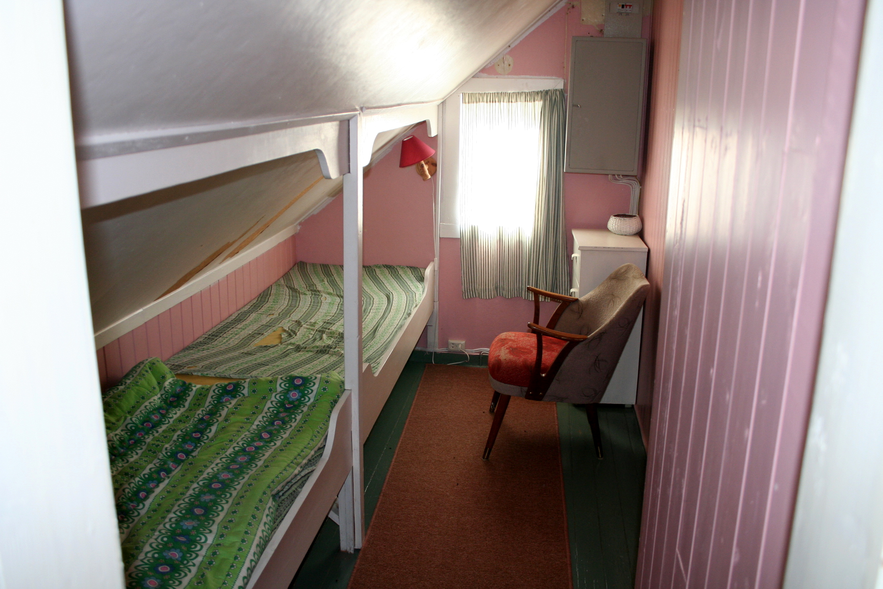 Slik så altså jenterommet ut. 