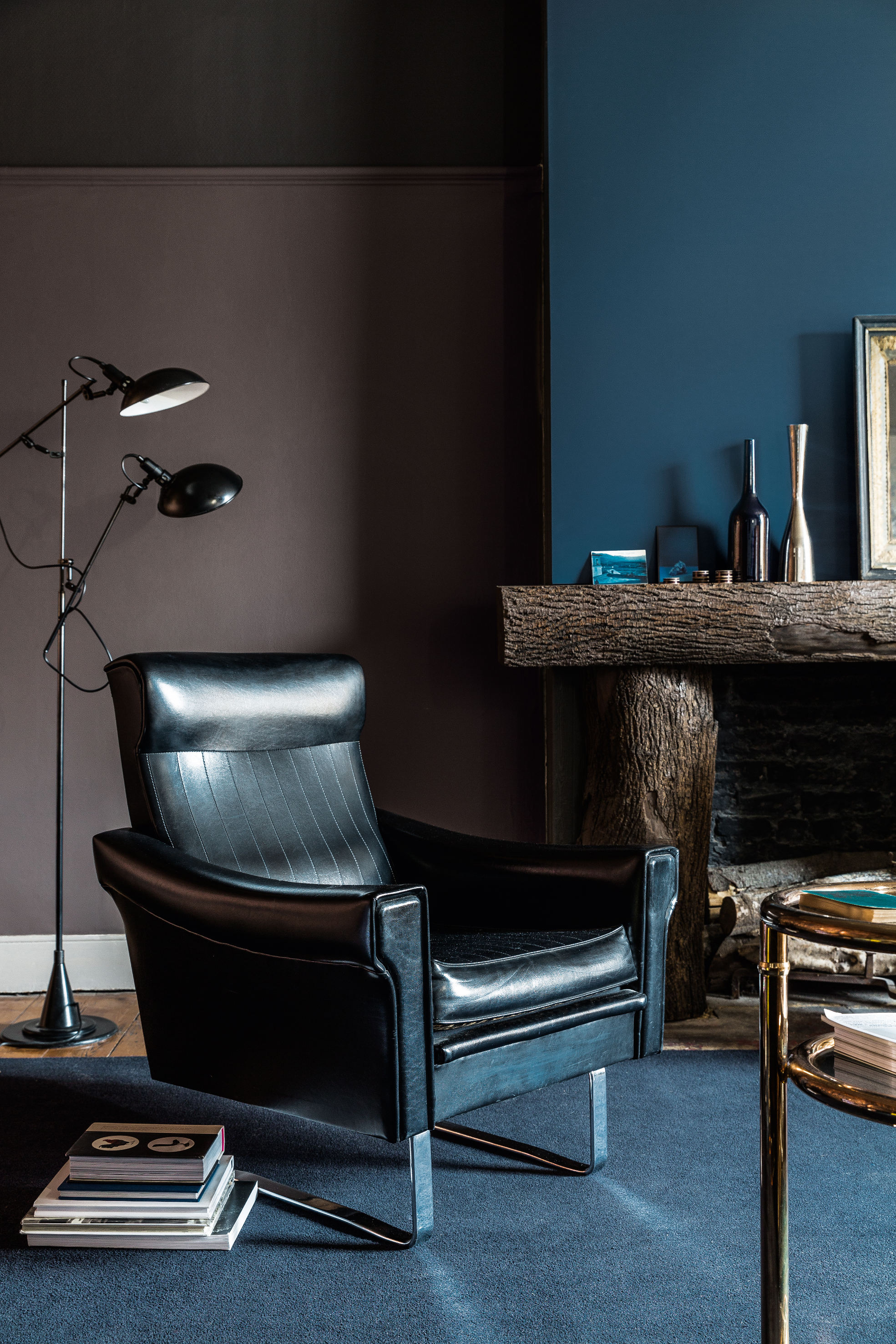 Nesten litt bohemaktig ble det da malingprodusenten Nordsjö testet ut kombinasjonen brunt og blått.