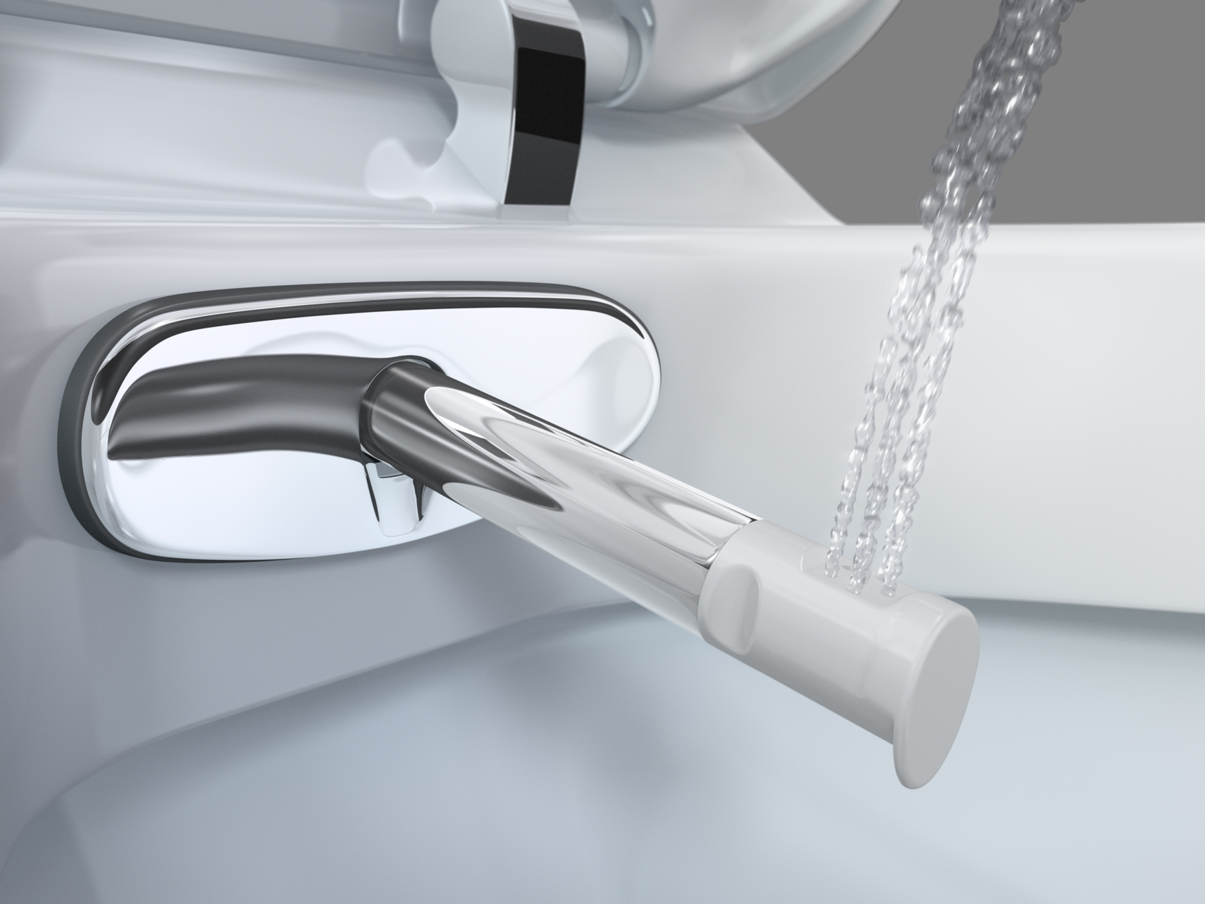 Dusjhodet rengjør skånsomt og behagelig.