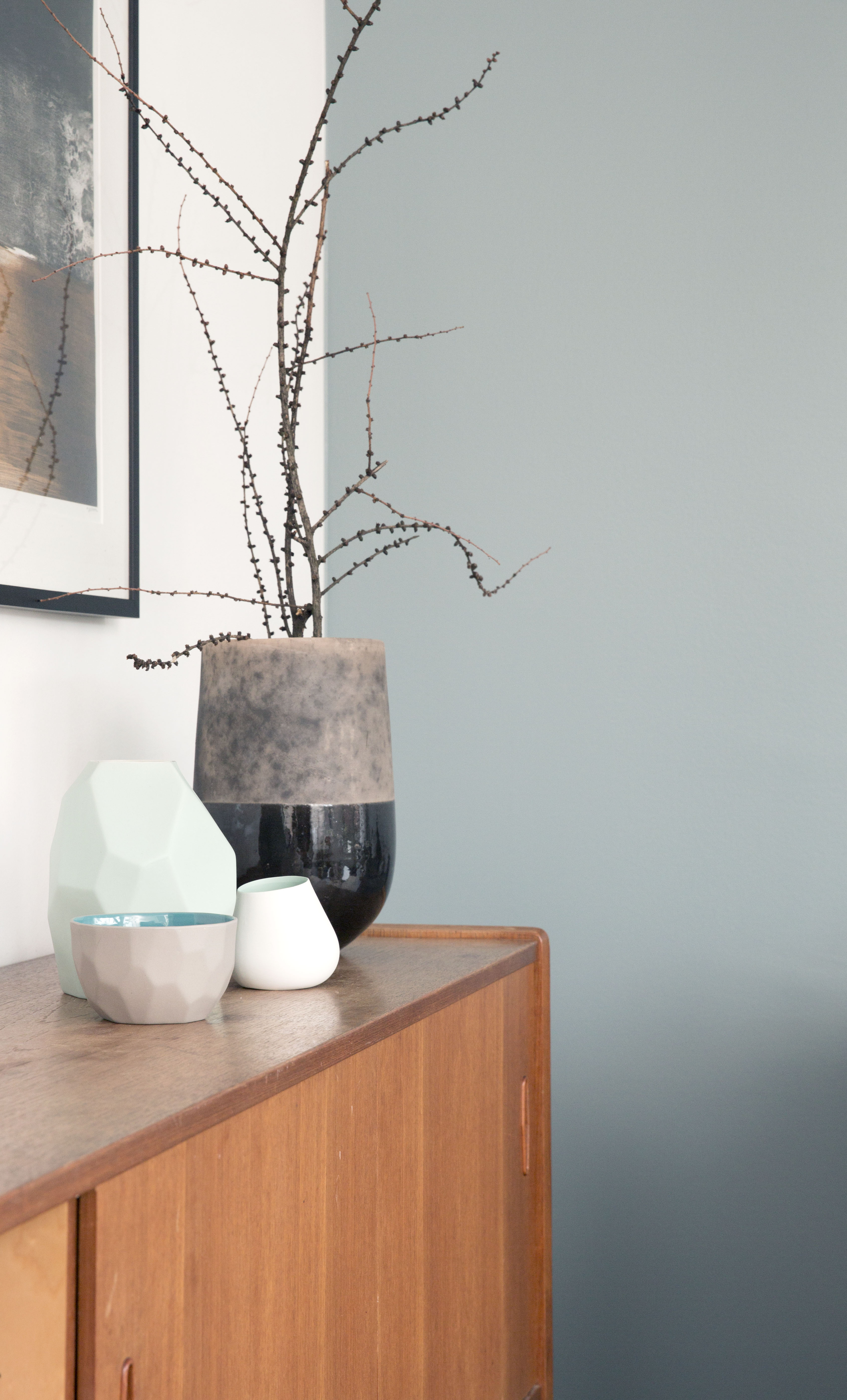 Vegg malt i 5877 Bølger fra Butinox Interiør.