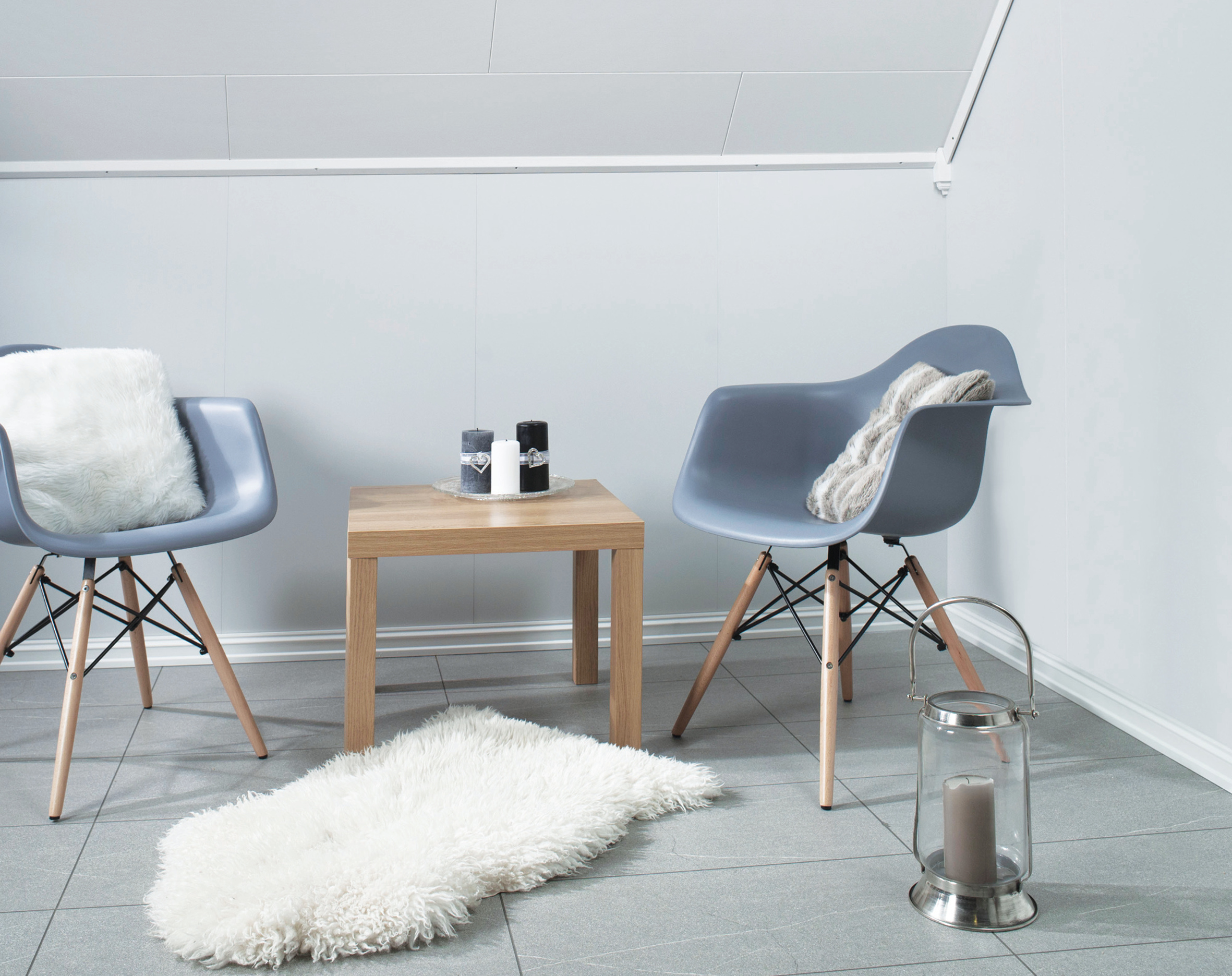 Hvite interiørplater