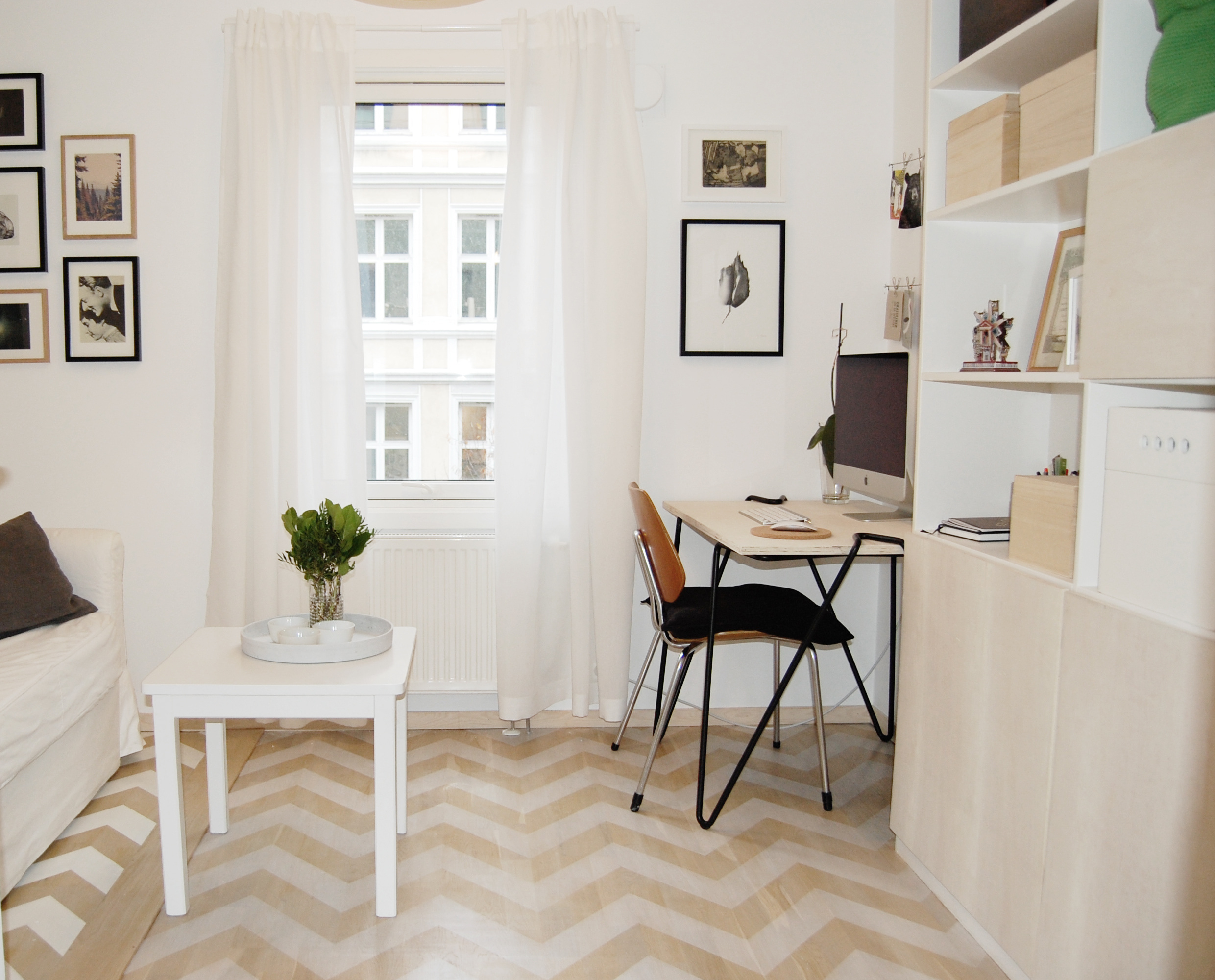 Sjel med chevron-striper