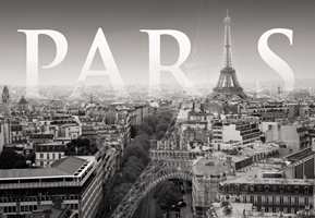 Hvorfor ikke la byen Paris pryde veggene? Tapetet heter, Cite de Paris. 