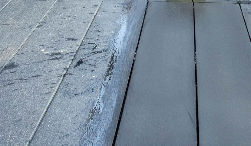 Få terrassen fin og ren og klar for sene sommerdager. Her er det brukt et spesialmiddel fra Owatrol.