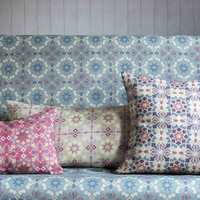 MØNSTER: Tekstil med mønster er et fint hjelpemiddel til å understreke en stil. Tekstilene fra Lewis&Wood føres av Green Apple. (Foto: Green Apple)