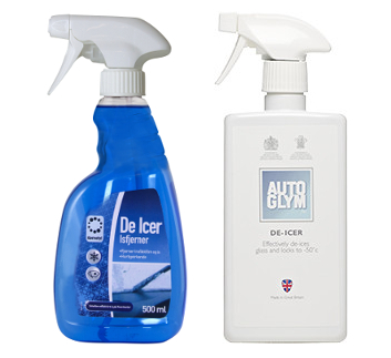 GJ&Oslash;R JOBBEN: Navnebr&oslash;drene De Icer (Kemetyl) og De-Icer (Krefting) er gode hjelpere i vinterkulden.