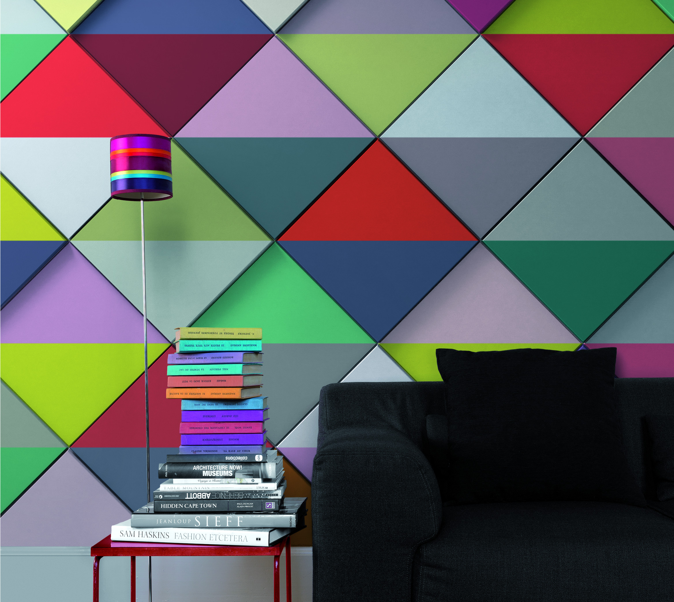 Malt i mange farger, blir veggen et skikkelig blikkfang!