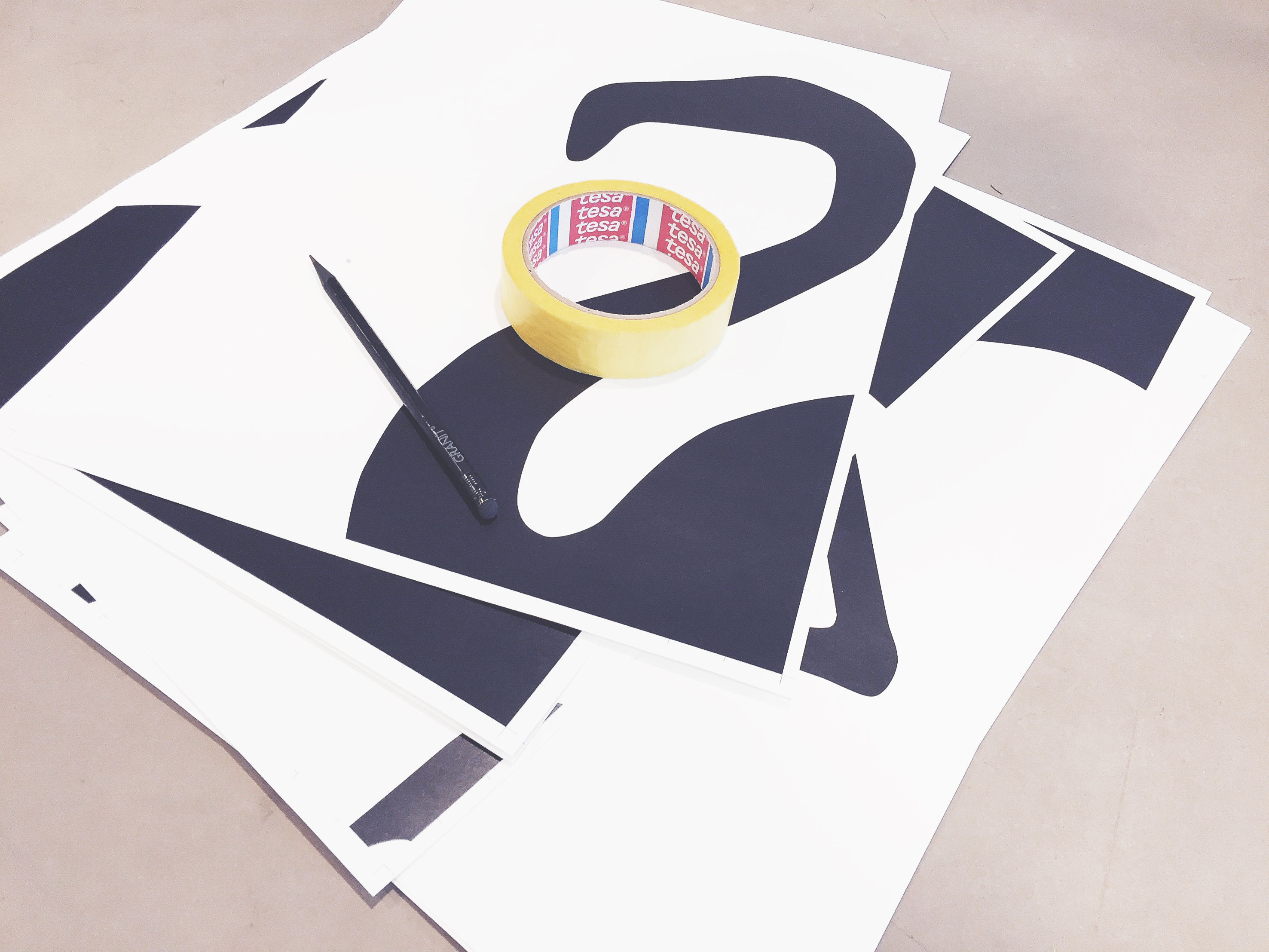 Skriv ut ønsket bilde på papir. 