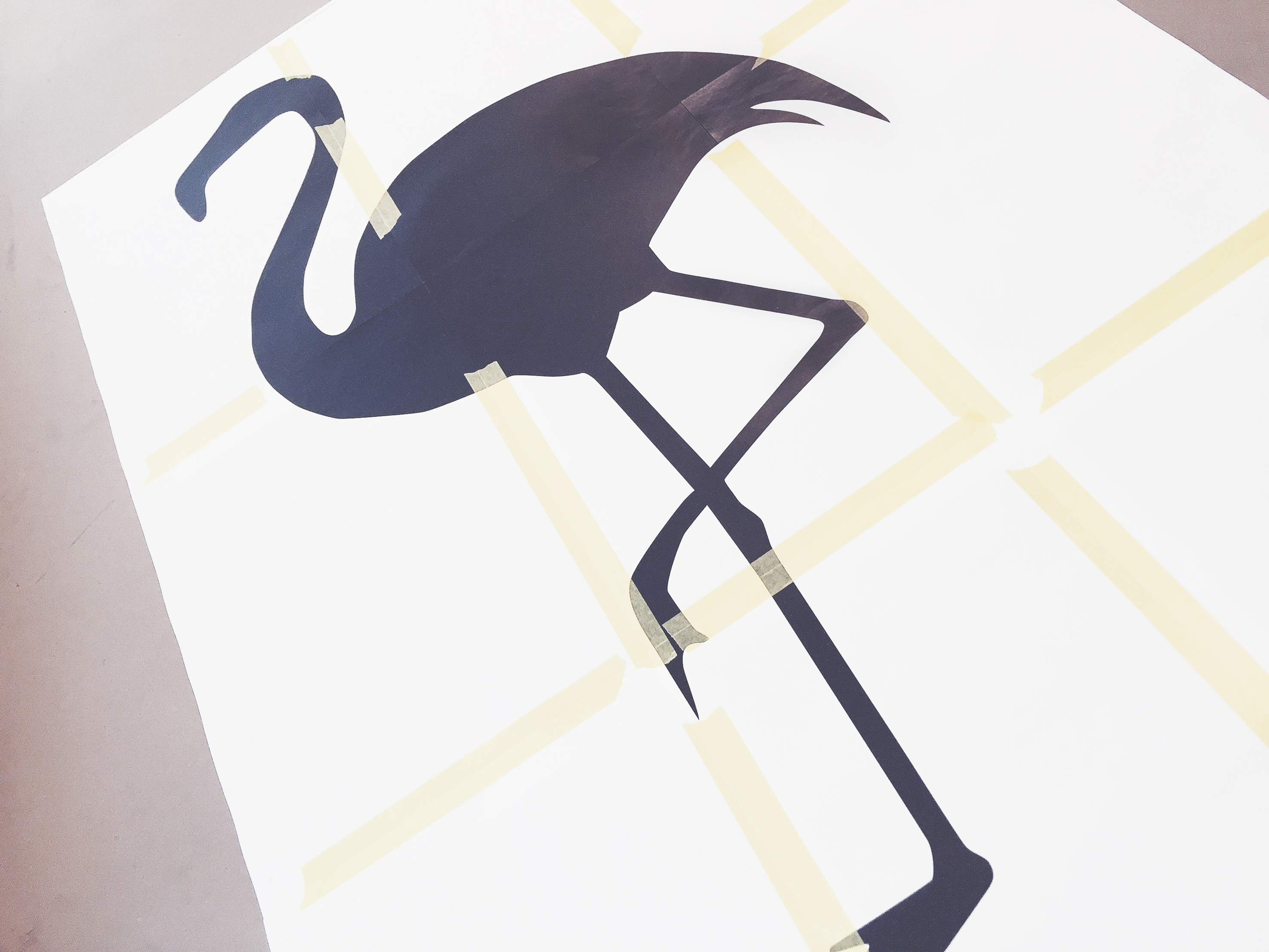 Sett sammen delene, hvis motivet er større enn papiret i skriveren. 