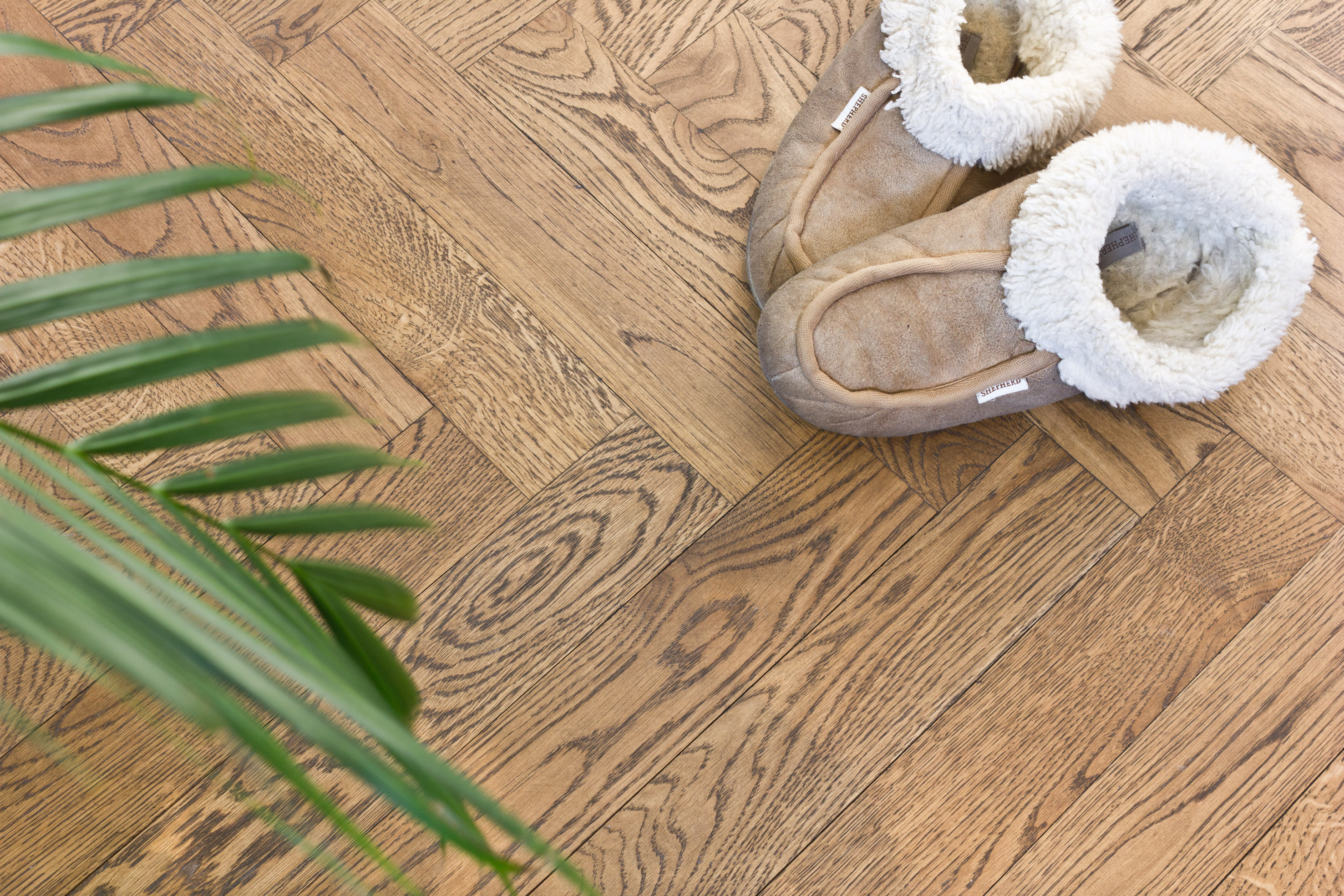 Heltregulv i fiskebeinsmønster