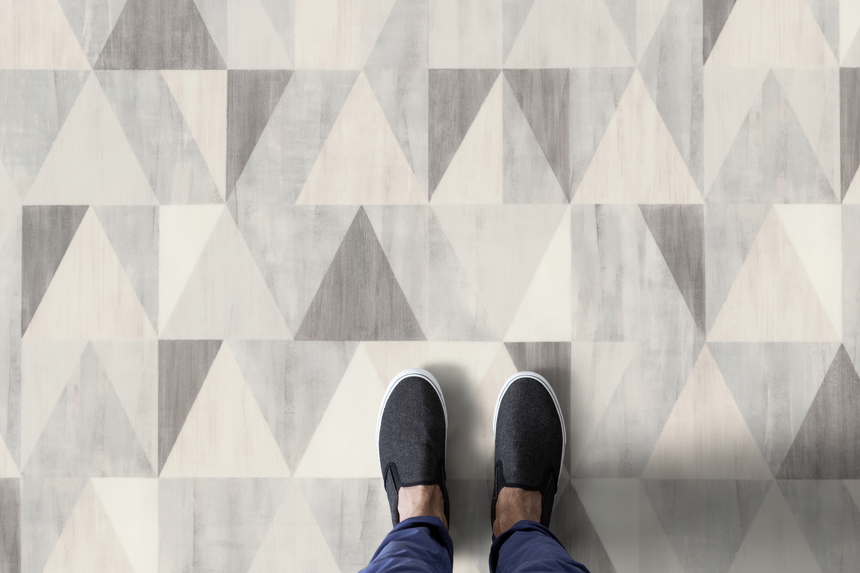 M&Oslash;NSTER: Entregulvet t&aring;ler m&oslash;nster. En snill variant f&aring;r du med Diomond Cream fra Gerflor. (Foto: Gerflor)