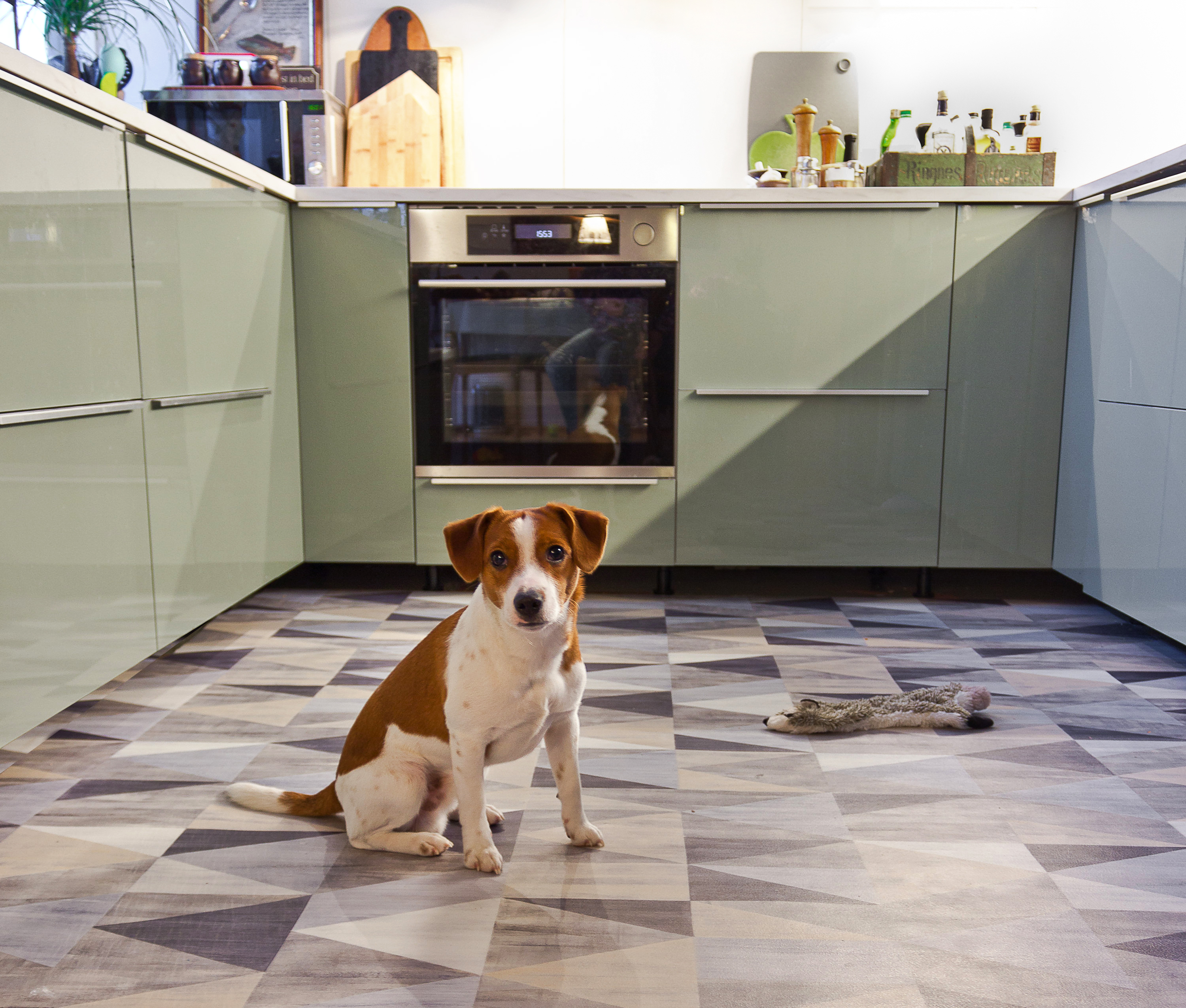 Vinylgulv på kjøkkenet