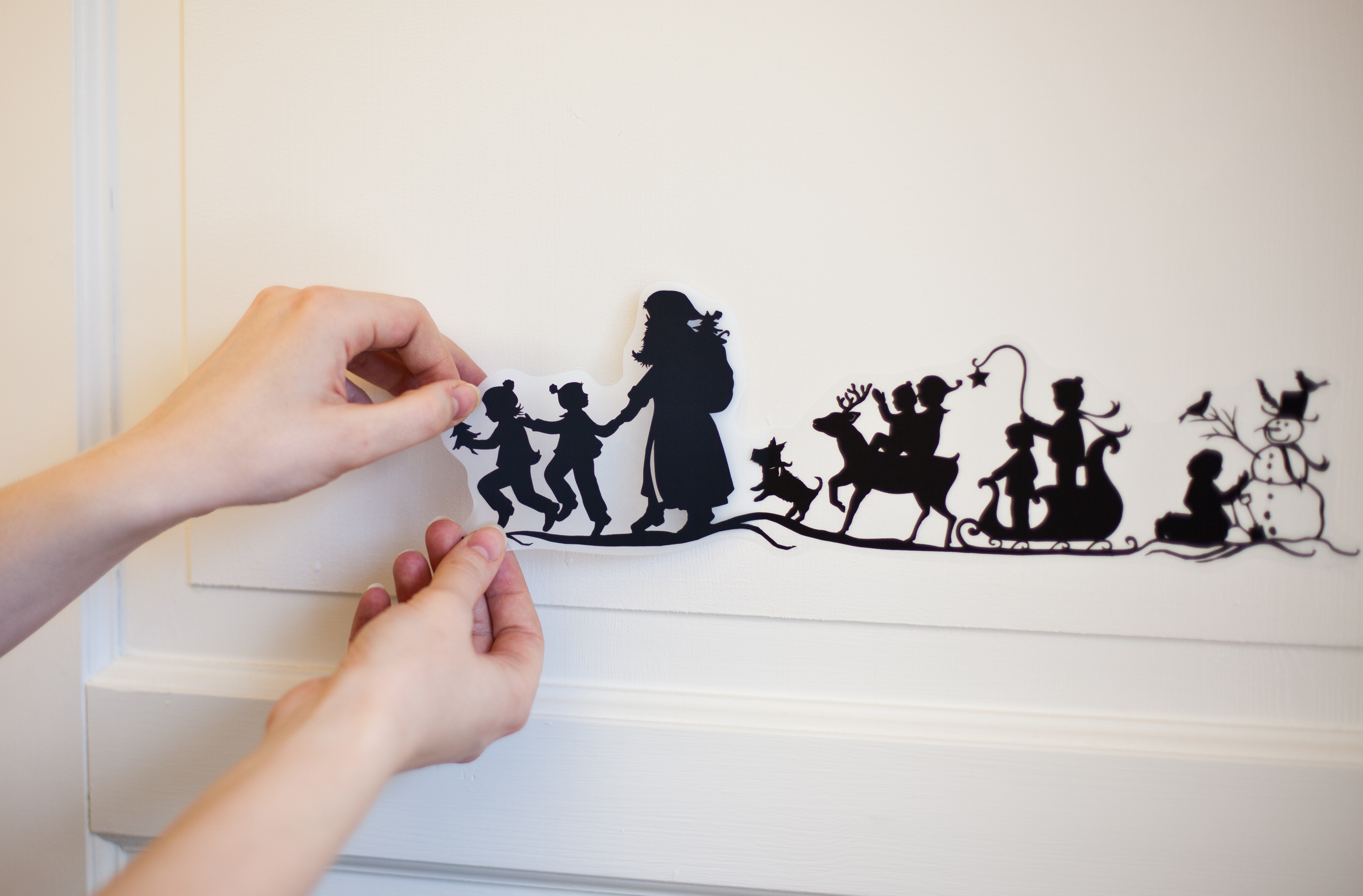 Klistre julestemningen på veggen